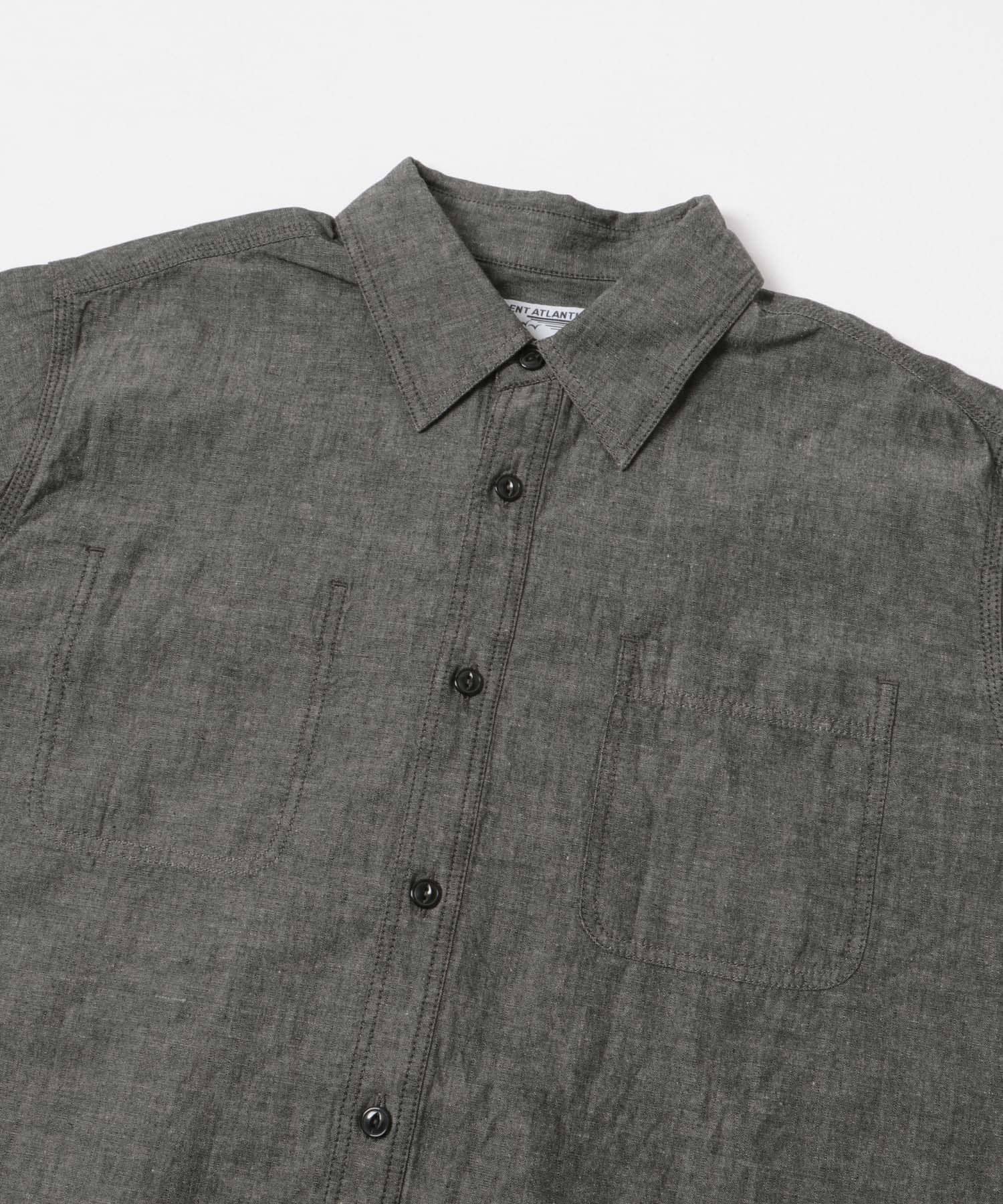『別注』LE VETEMENT ATLANTIQUE×UR　シャンブレーシャツ BLACK M