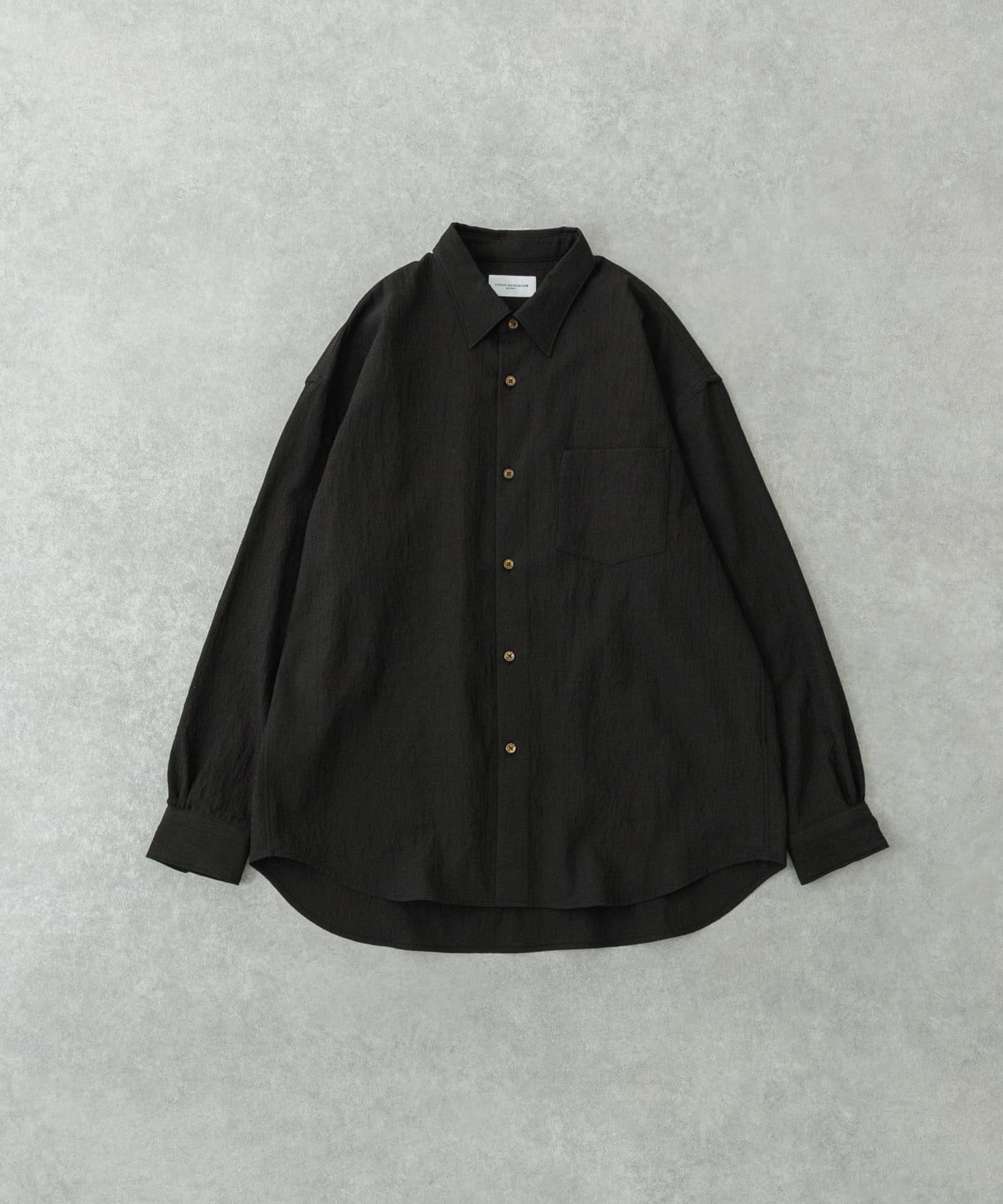 new basic　ALBATROSS WOOL SHIRTS BROWN M