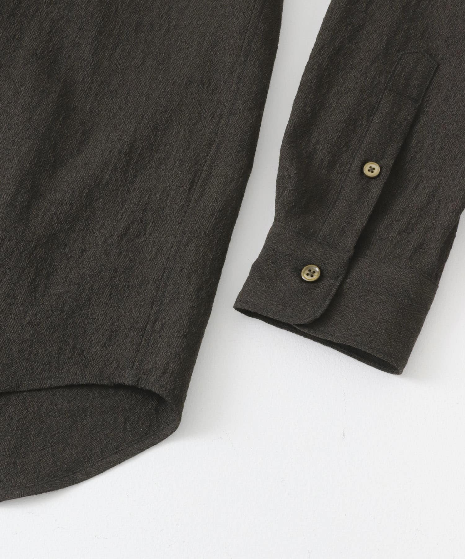 new basic　ALBATROSS WOOL SHIRTS BROWN M