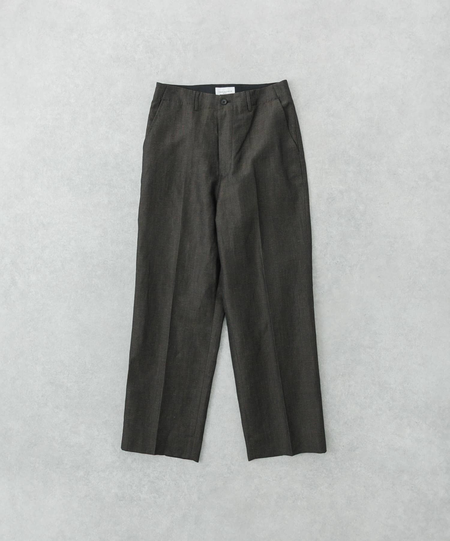 new basic　WOOL LINEN TROUSER
