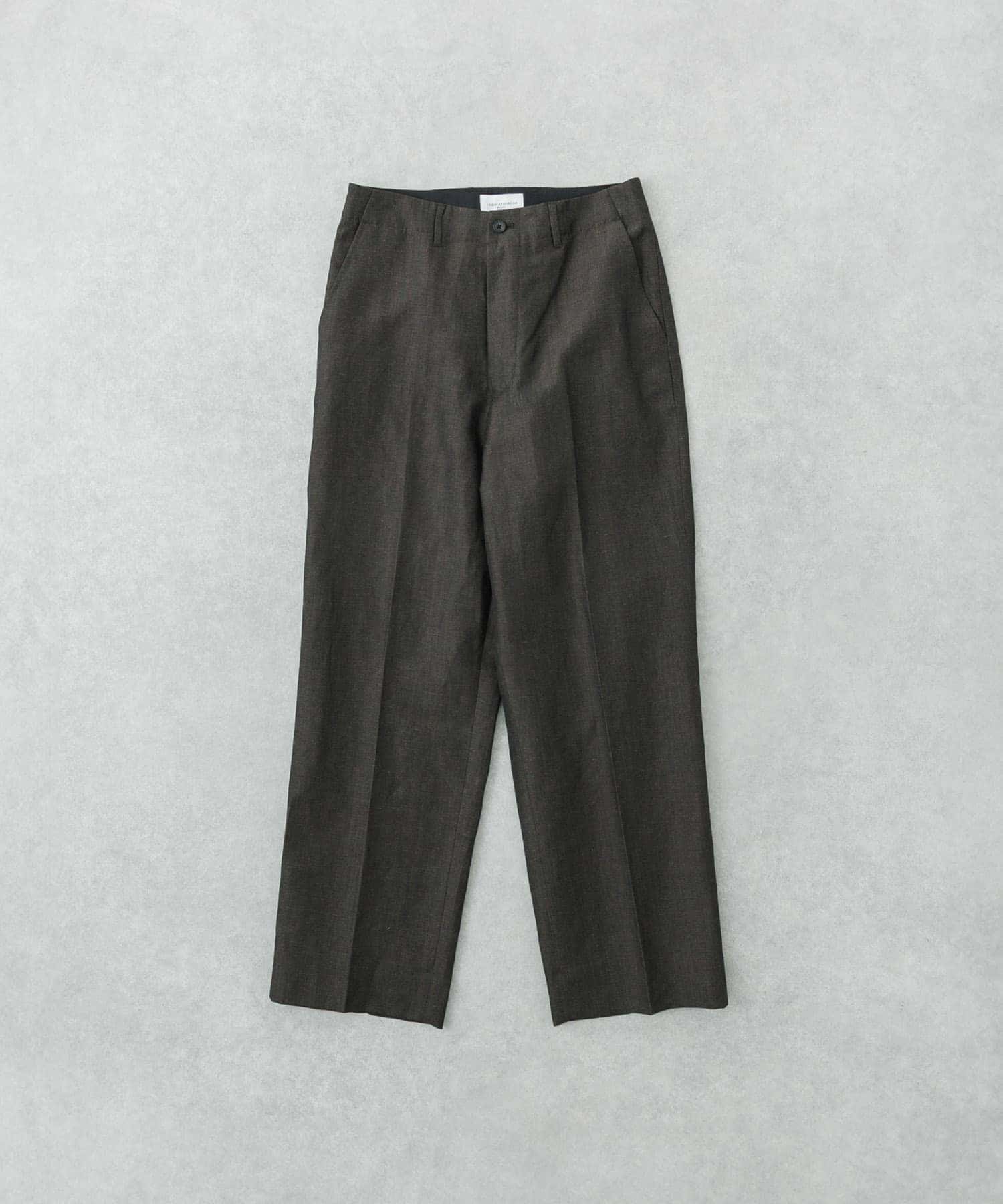 new basic　WOOL LINEN TROUSER