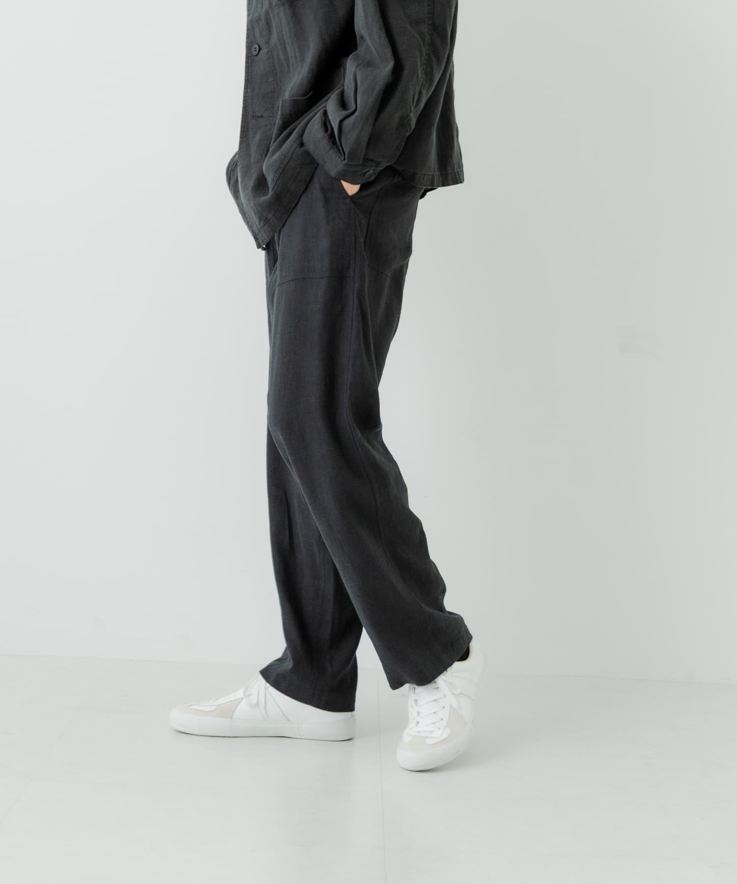 別注』LE VETEMENT ATLANTIQUE×UR ワークパンツ(M BLACK): ボトム
