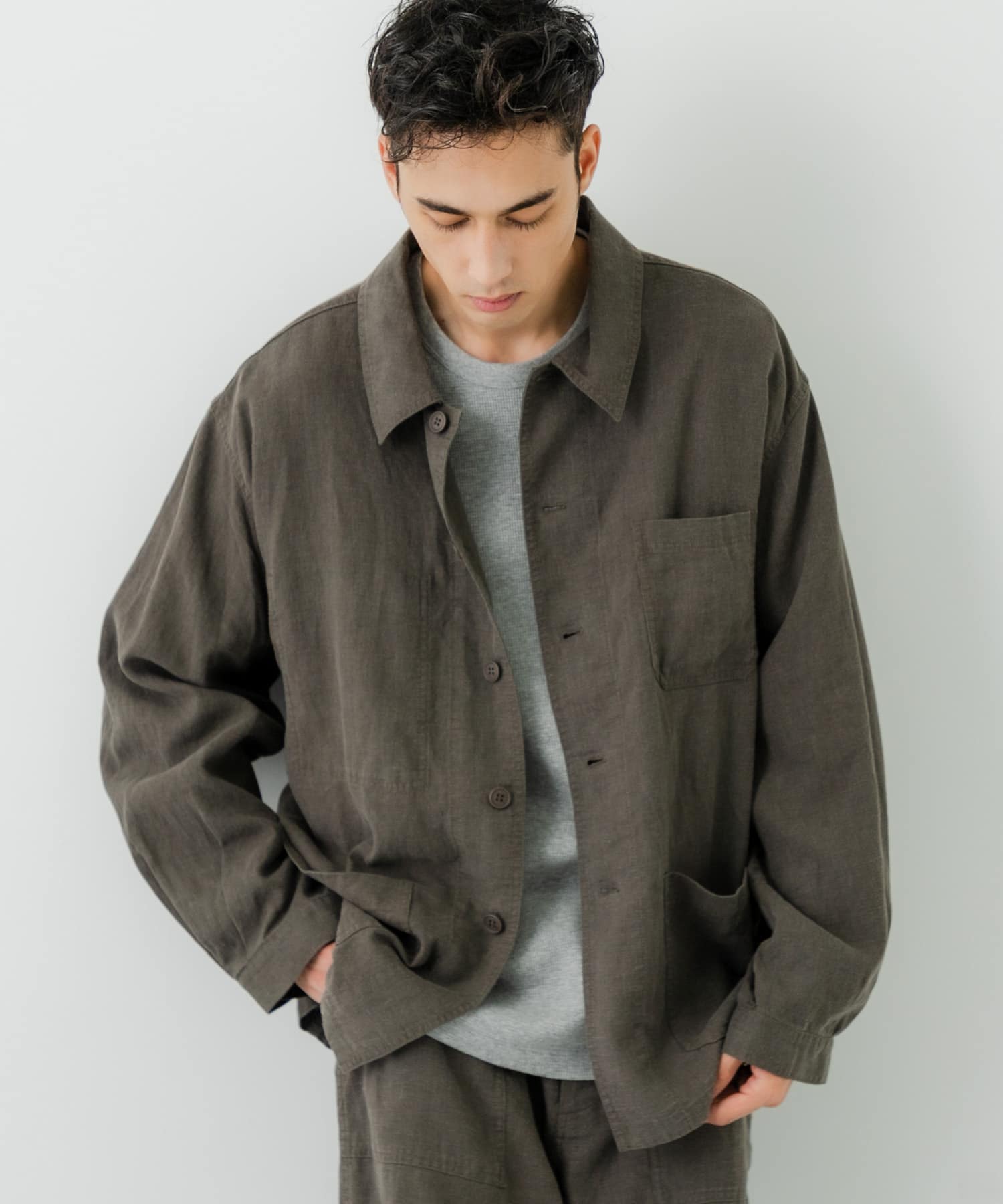 別注』LE VETEMENT ATLANTIQUE×UR ワークジャケット(M BLACK
