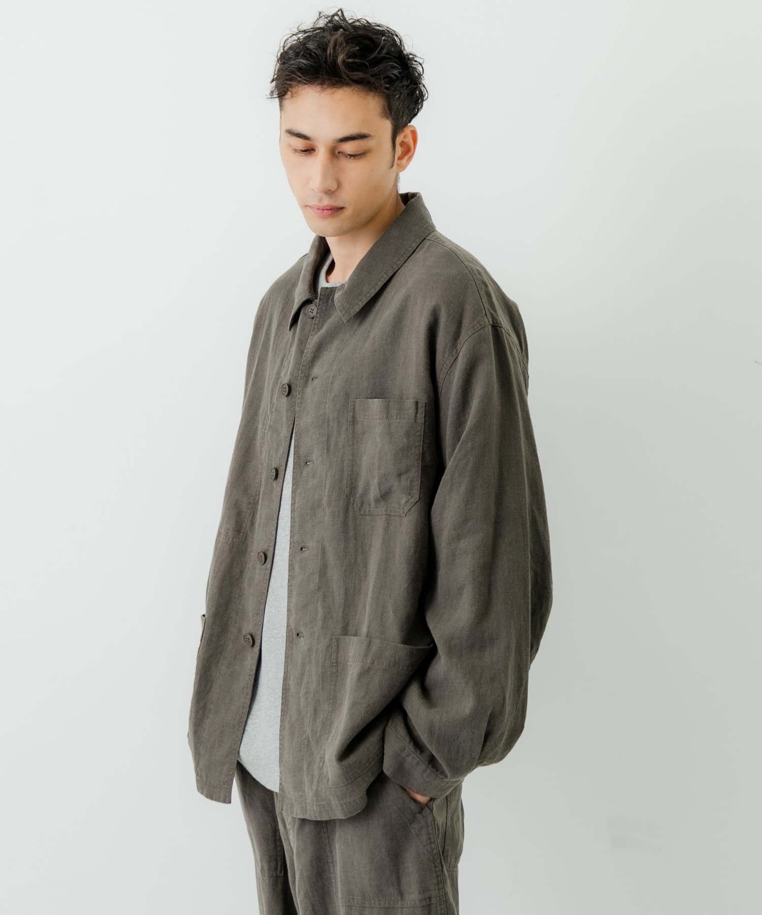 別注』LE VETEMENT ATLANTIQUE×UR ワークジャケット(M BLACK