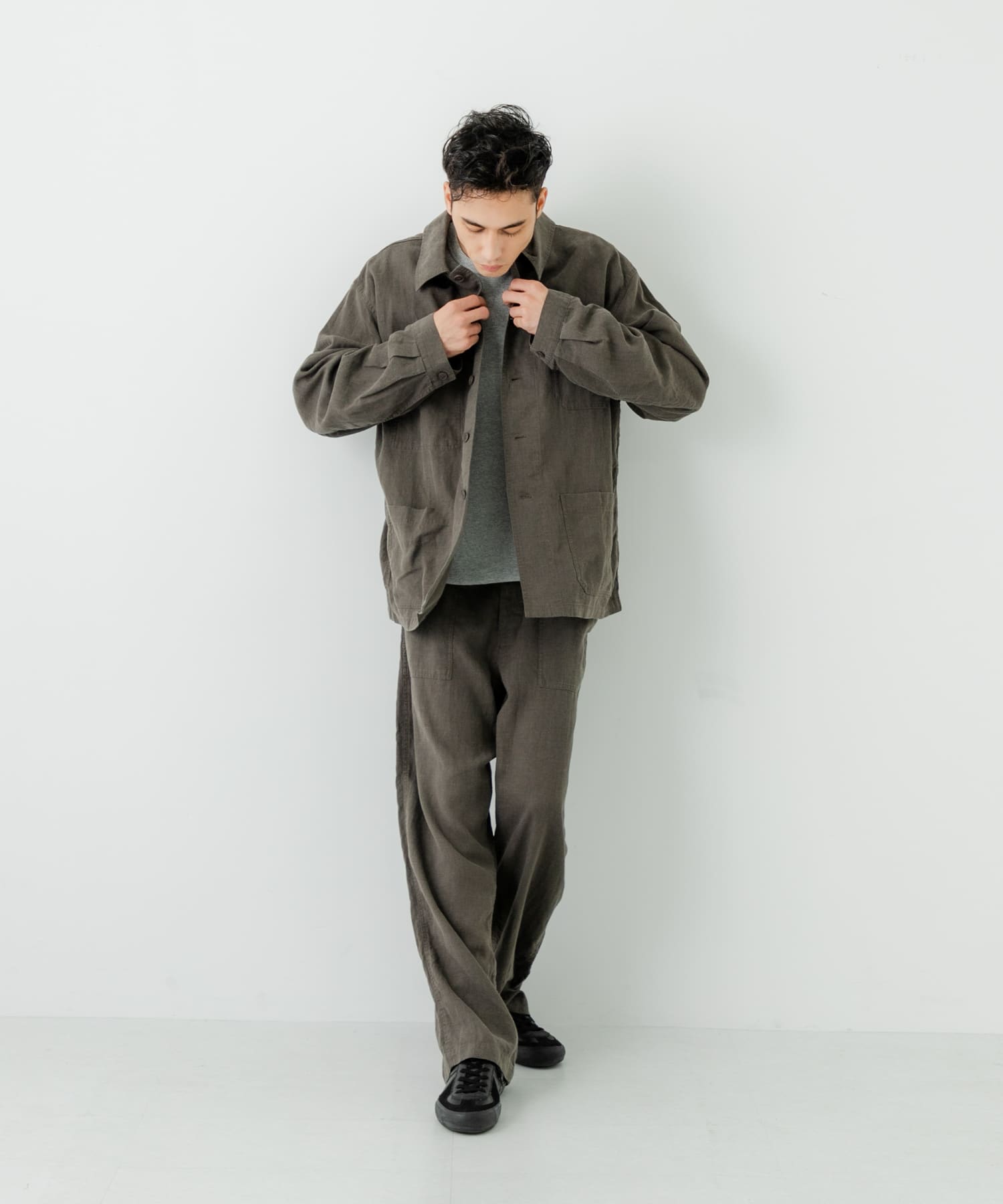 別注』LE VETEMENT ATLANTIQUE×UR ワークジャケット(M BLACK