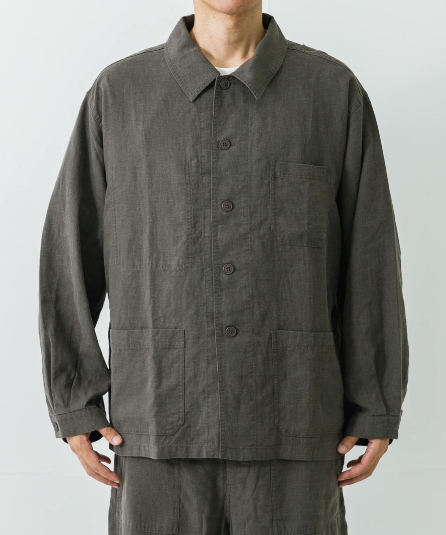 別注』LE VETEMENT ATLANTIQUE×UR ワークジャケット(M BLACK