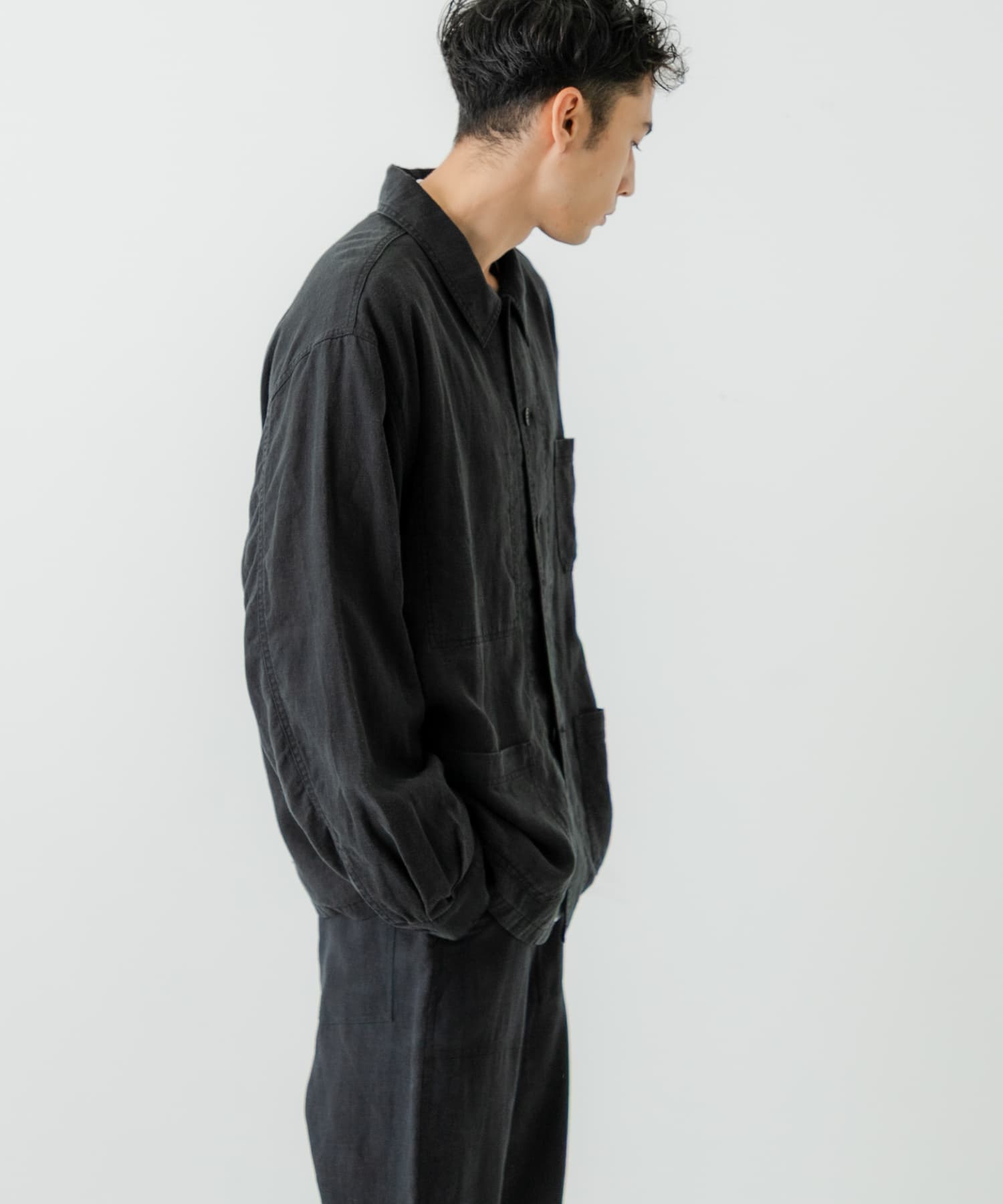 別注』LE VETEMENT ATLANTIQUE×UR ワークジャケット(M BLACK