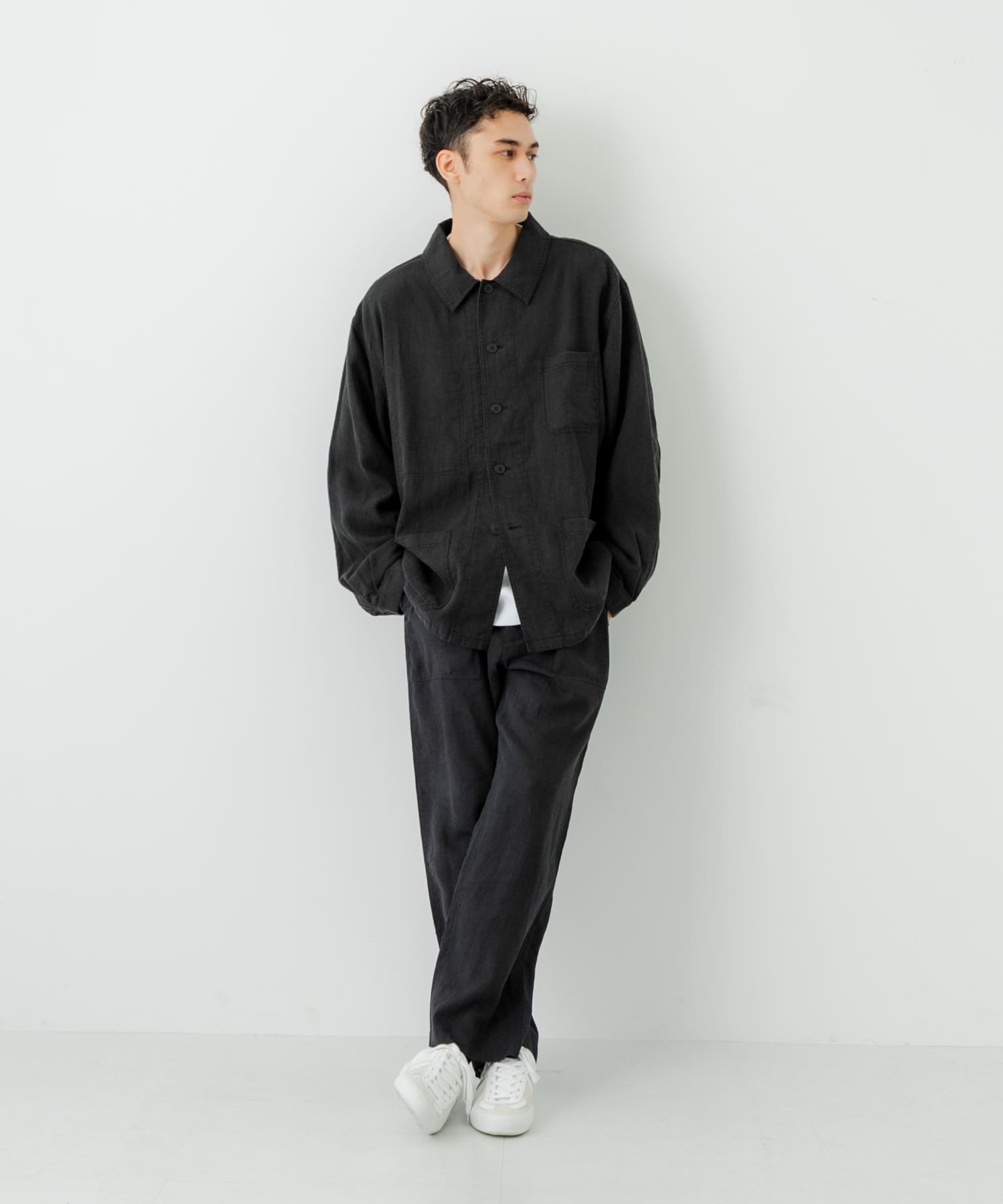 別注』LE VETEMENT ATLANTIQUE×UR ワークジャケット(M BLACK