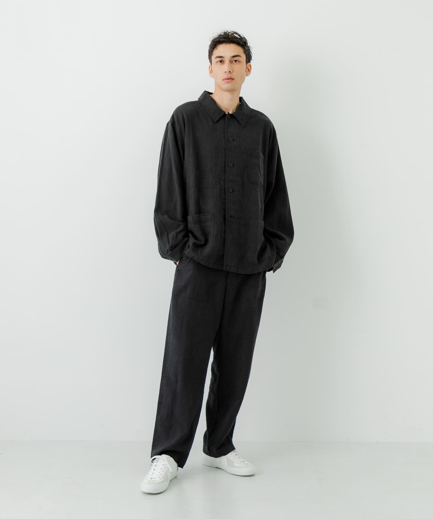 別注』LE VETEMENT ATLANTIQUE×UR ワークジャケット(M BLACK
