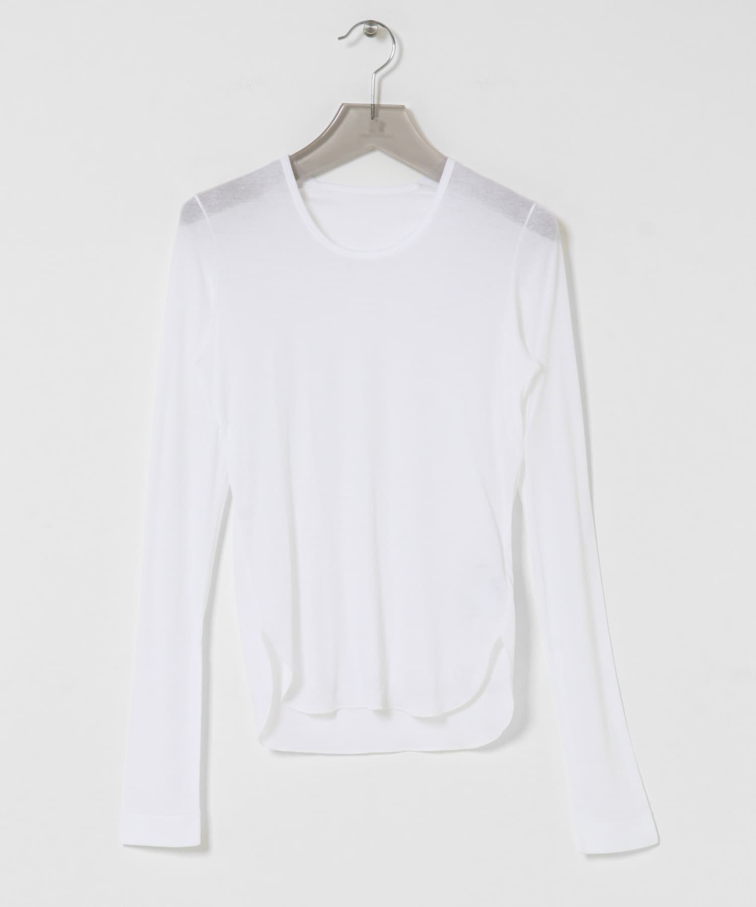 強撚シアーカットソー WHITE FREE