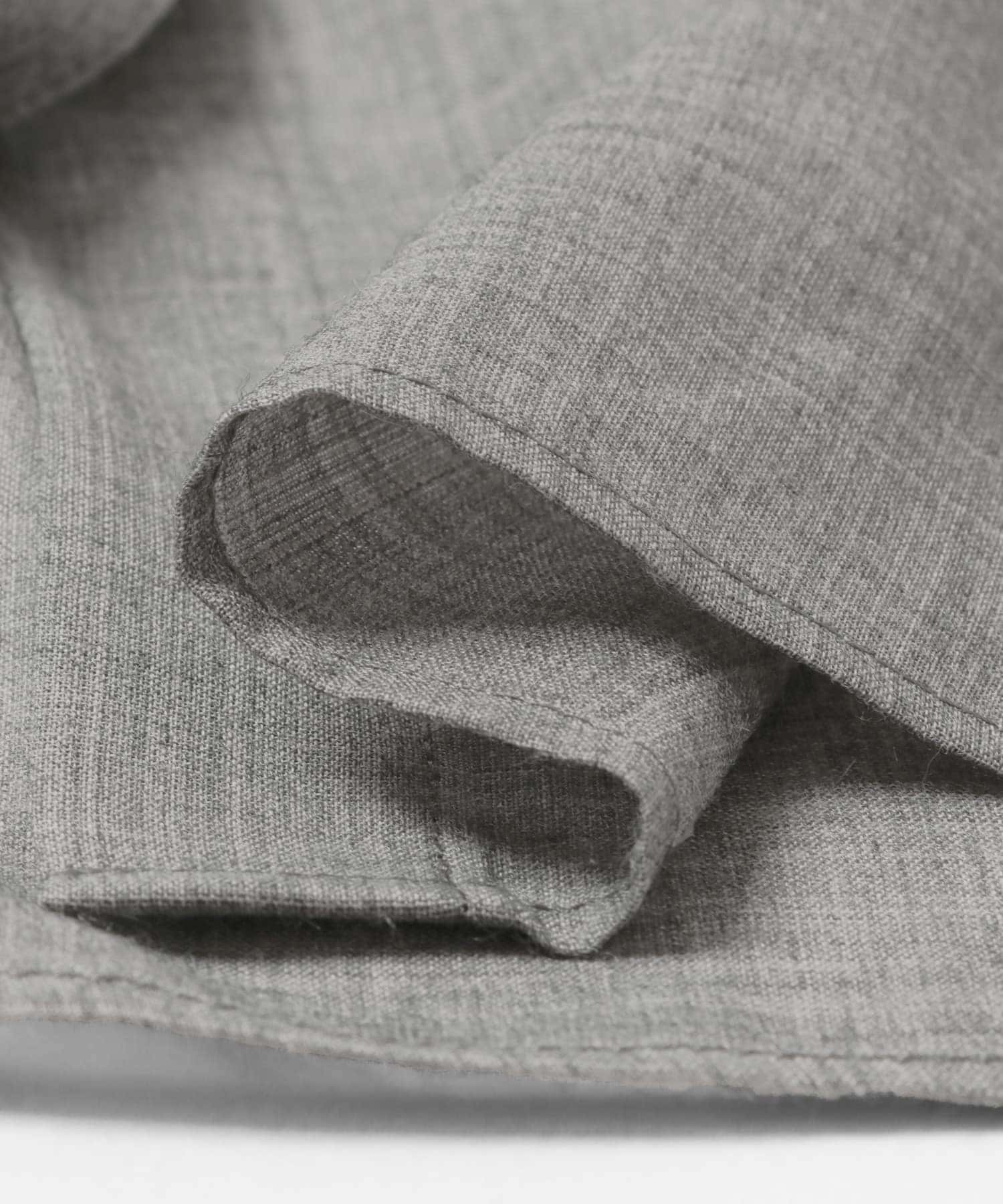 シアーウールレギュラーカラーシャツ TOP GRAY FREE