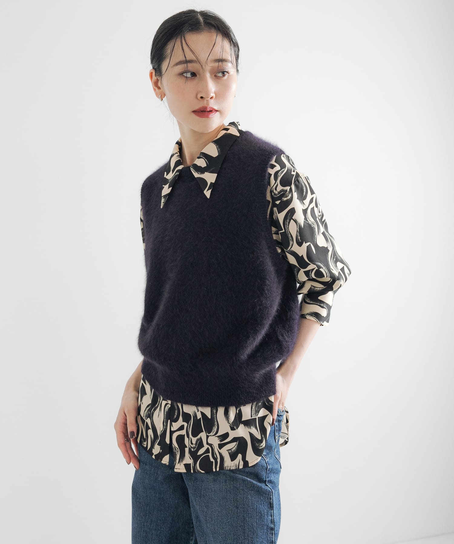 SPRINTEX レトロプリントシャツ