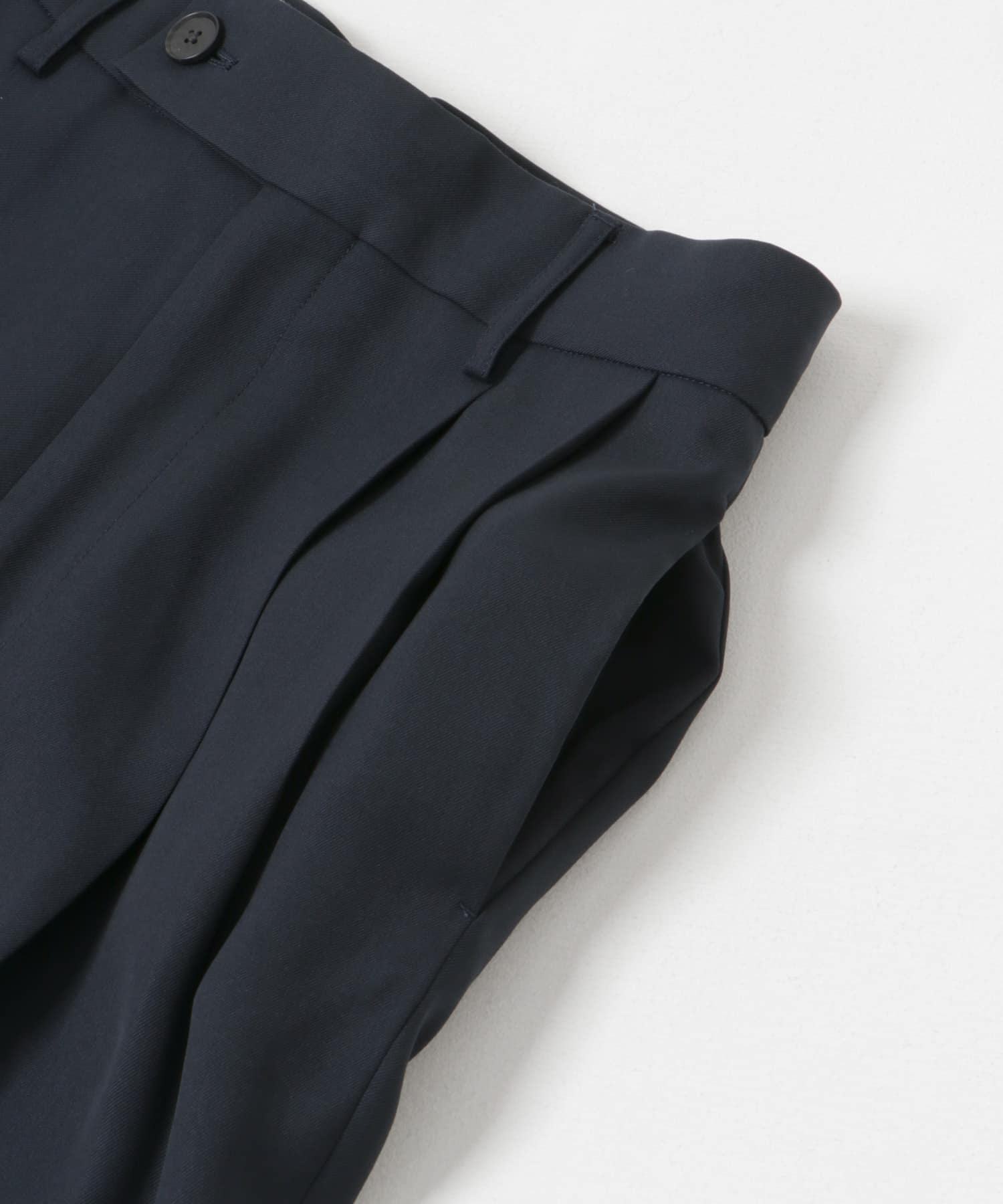 new basic　ダブルクロスキュプラパンツ NAVY 36