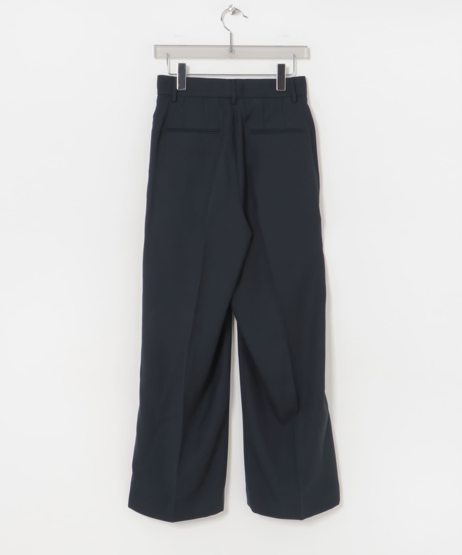 new basic　ダブルクロスキュプラパンツ NAVY 36