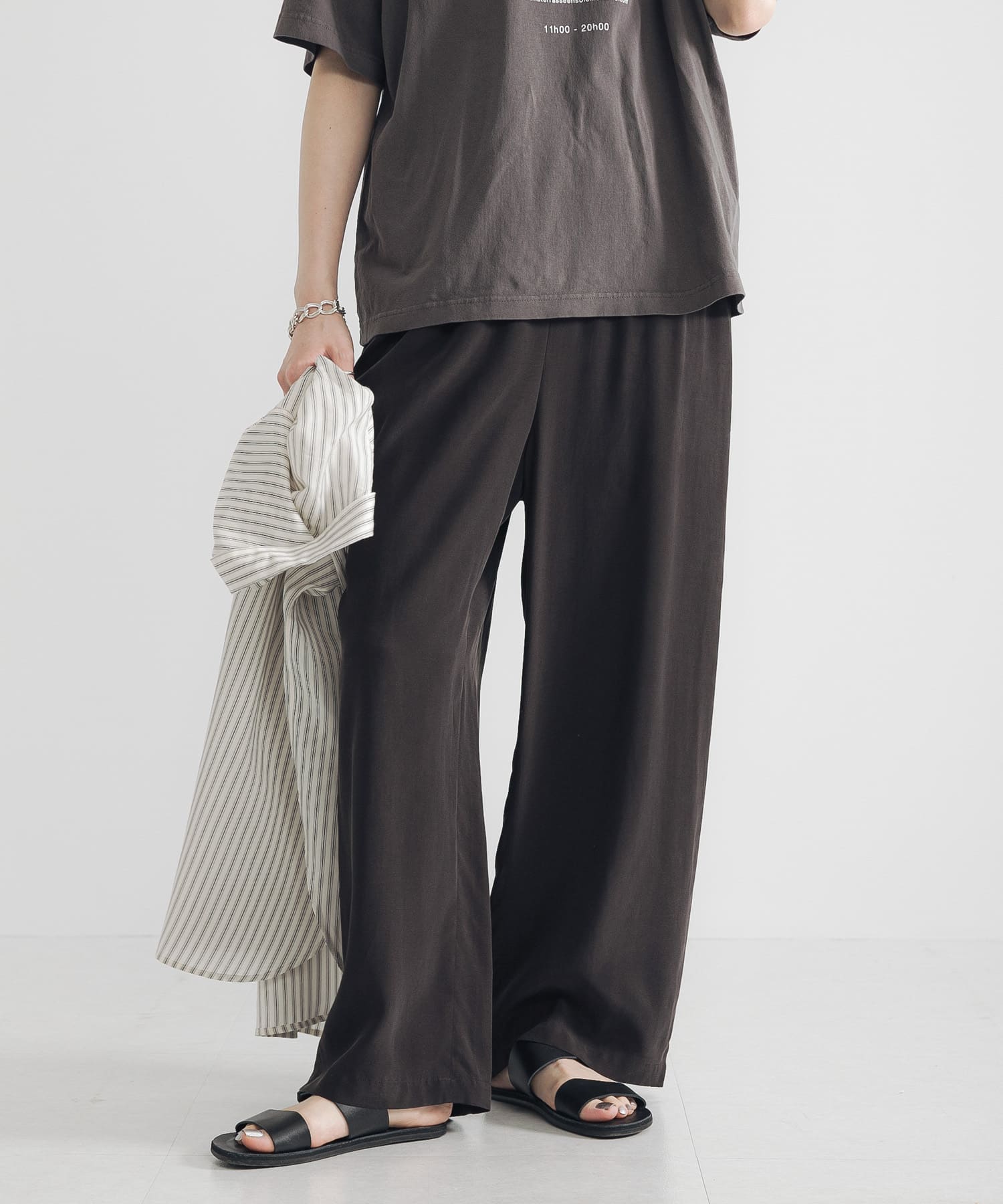 キュプラレーヨンイージーパンツ