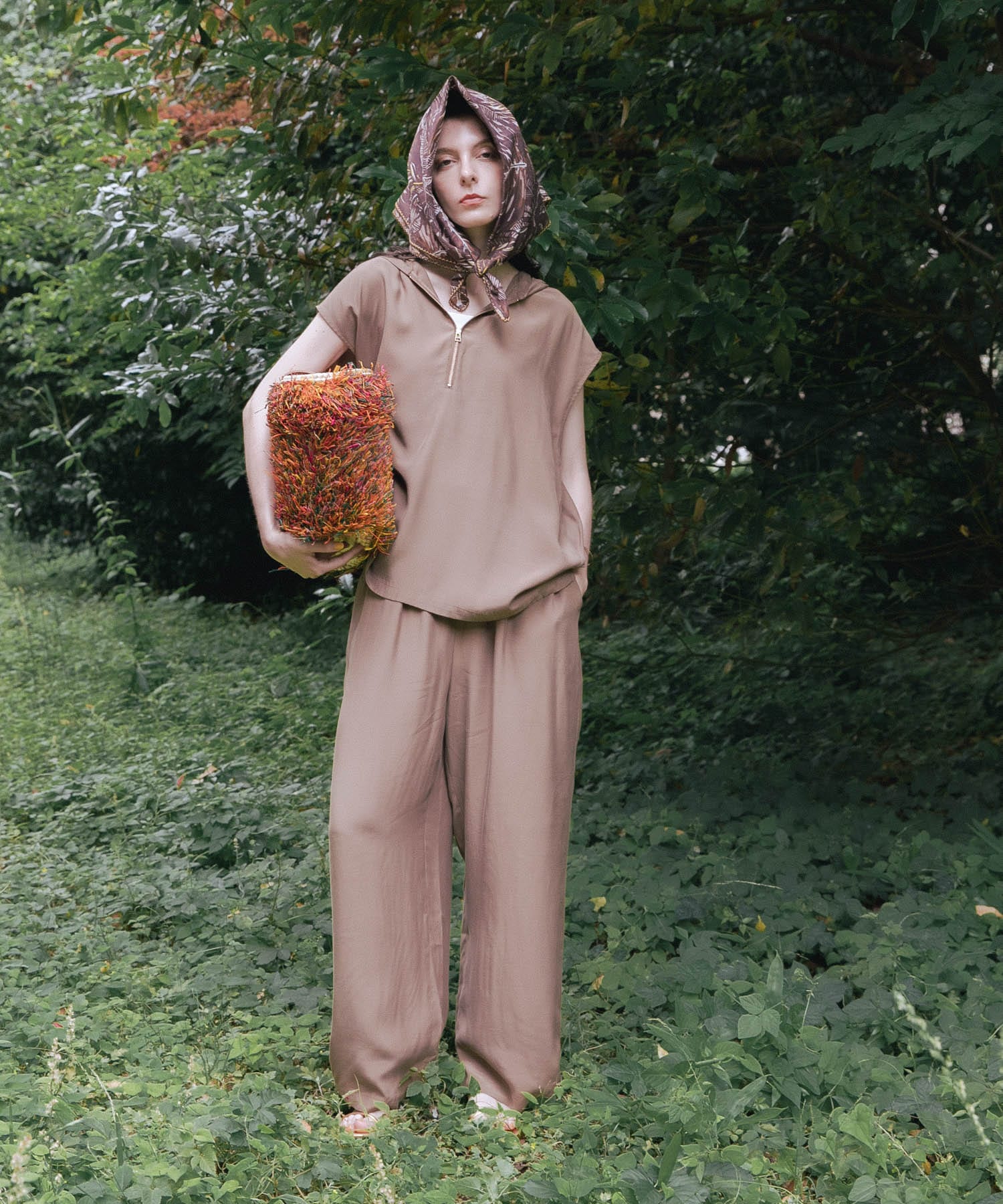 キュプラレーヨンイージーパンツ BEIGE 36