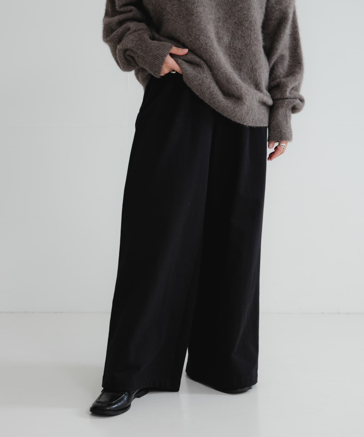 ミニ裏毛イージーカットパンツ