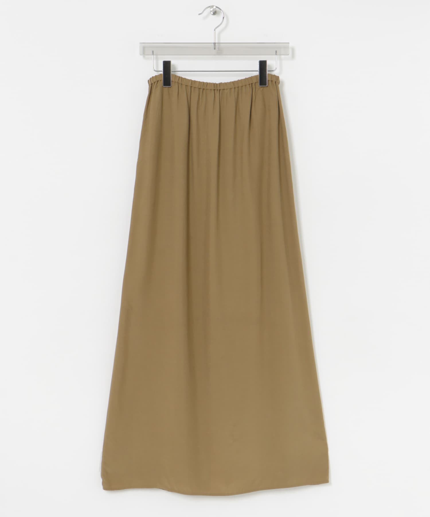 キュプラレーヨンギャザーIラインスカート BEIGE 36