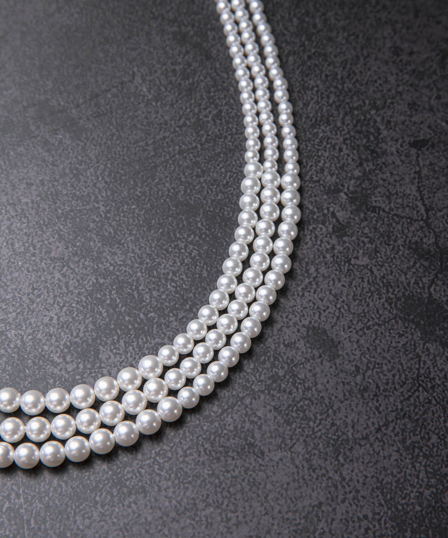 decor『デコール』　3Standpearlnecklace pearl -
