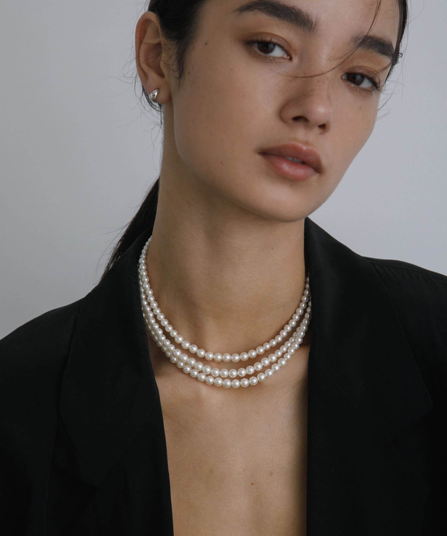 decor『デコール』　3Standpearlnecklace pearl -