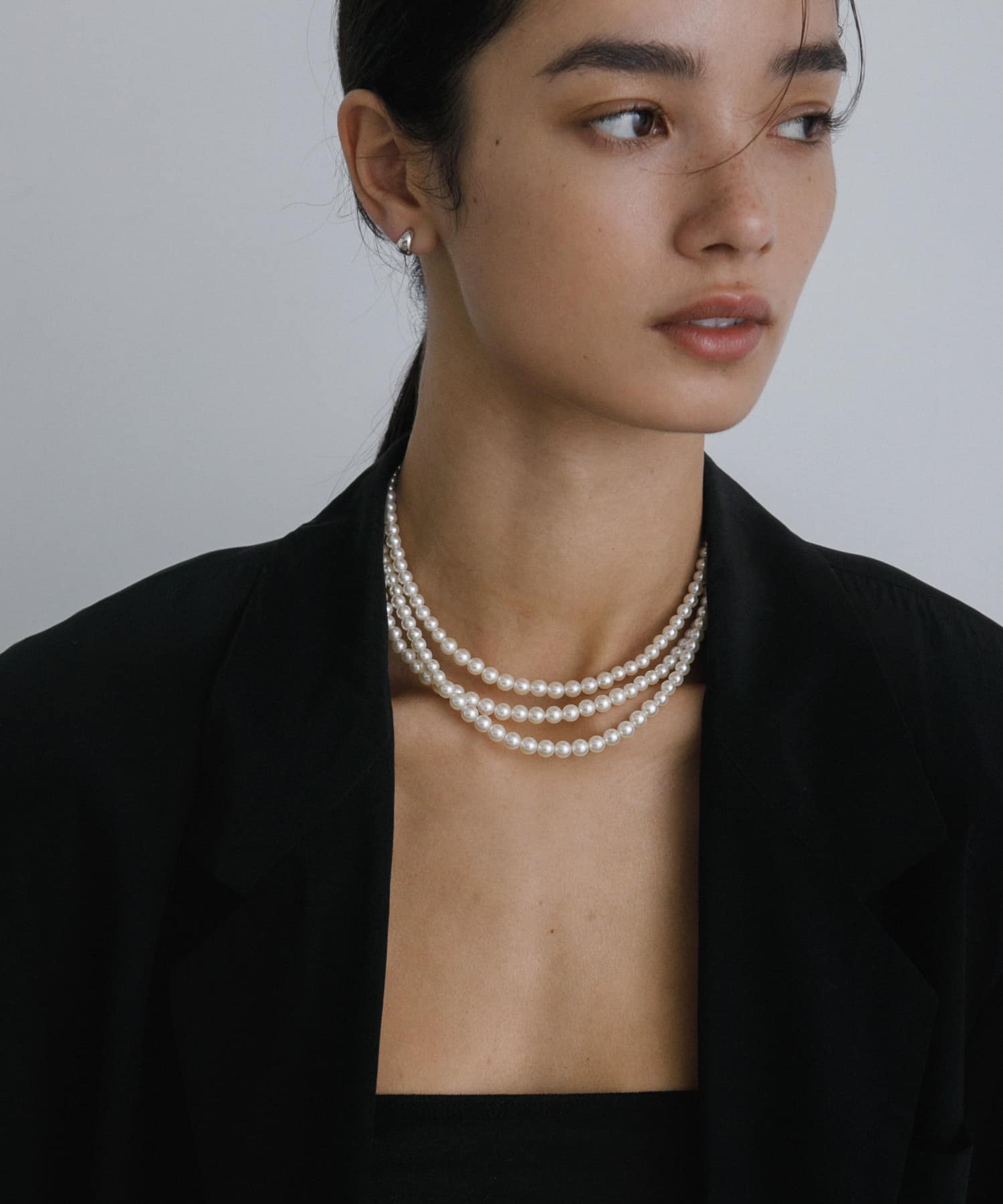 decor『デコール』　3Standpearlnecklace pearl -
