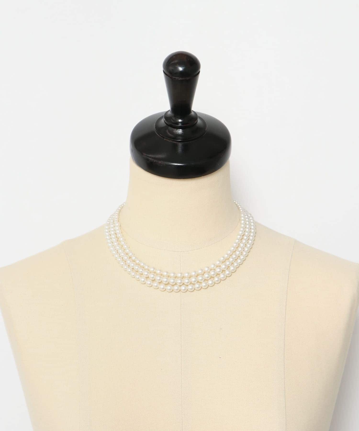 decor『デコール』　3Standpearlnecklace pearl -