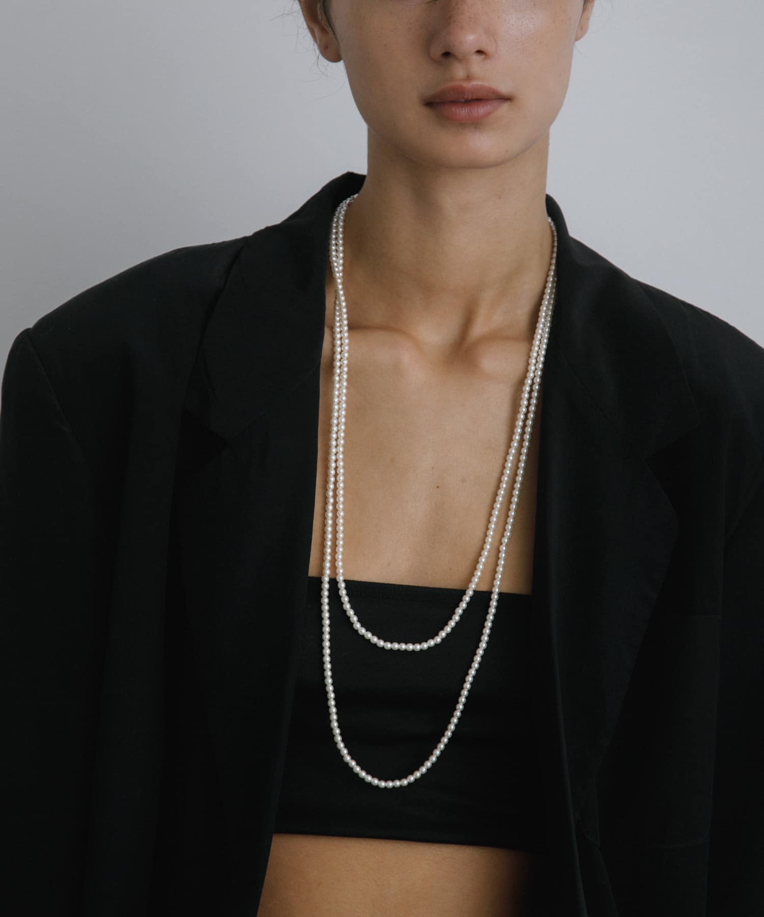 decor『デコール』　4mmPearllongnecklace