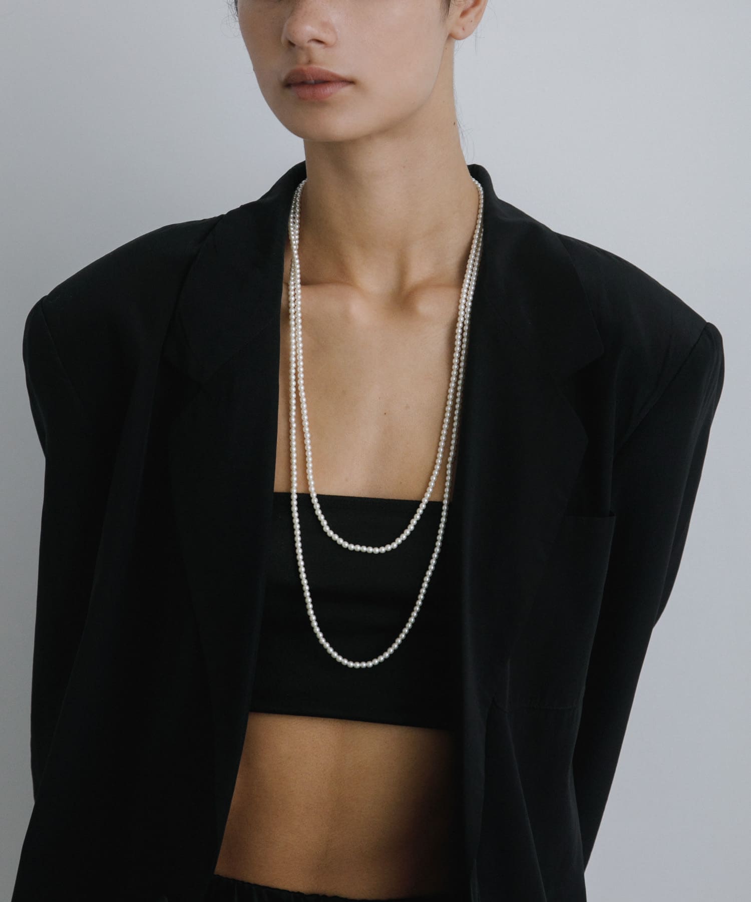 decor『デコール』　4mmPearllongnecklace pearl -