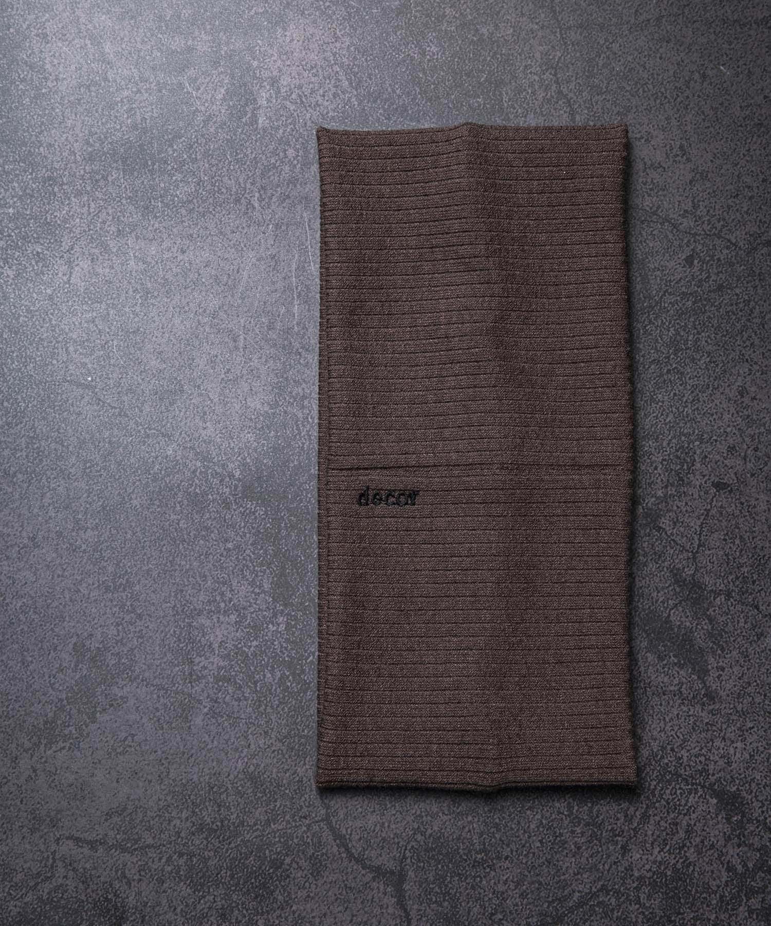 decor『デコール』　Rib Wide Hairband BROWN -