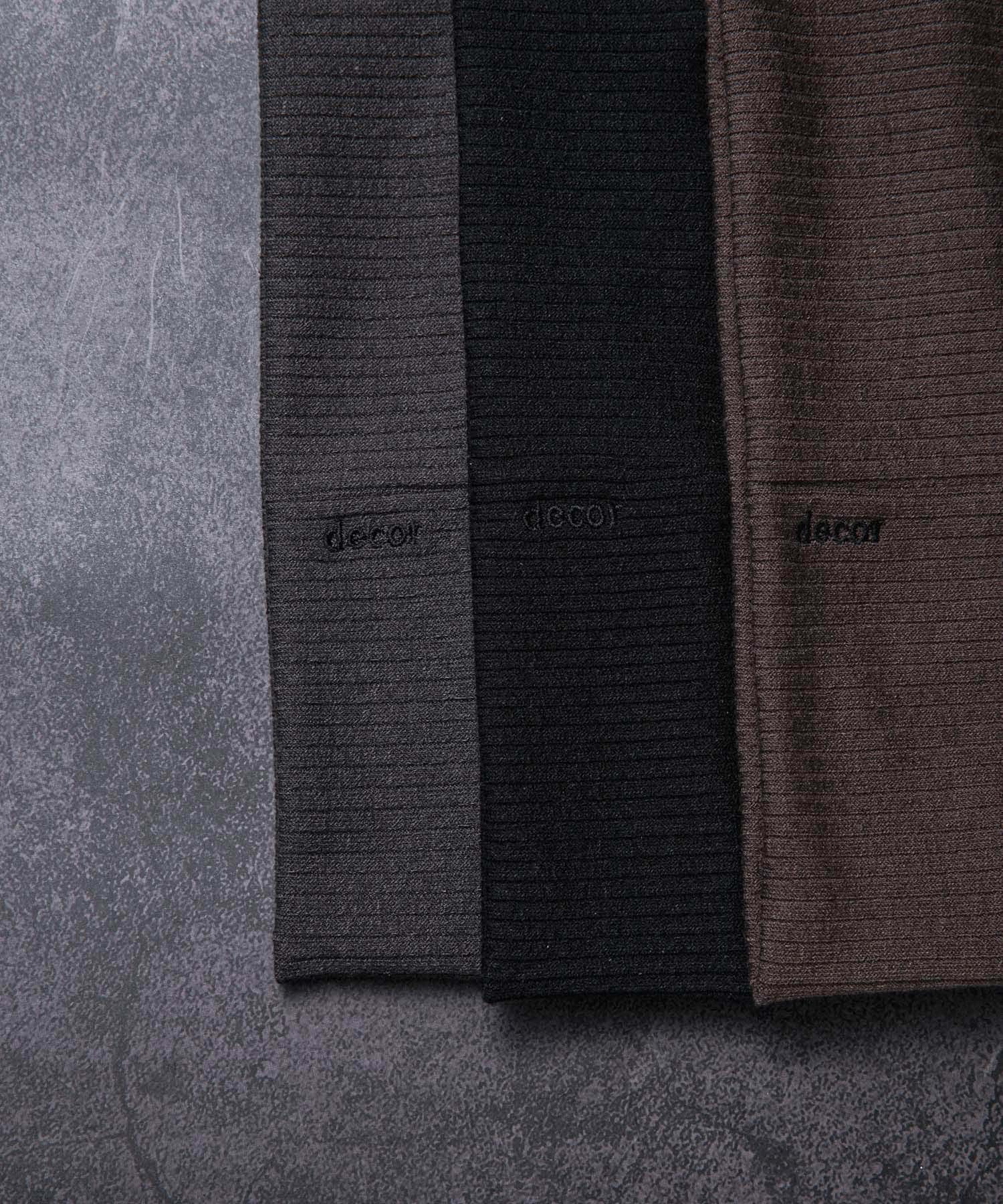 decor『デコール』　Rib Wide Hairband BROWN -