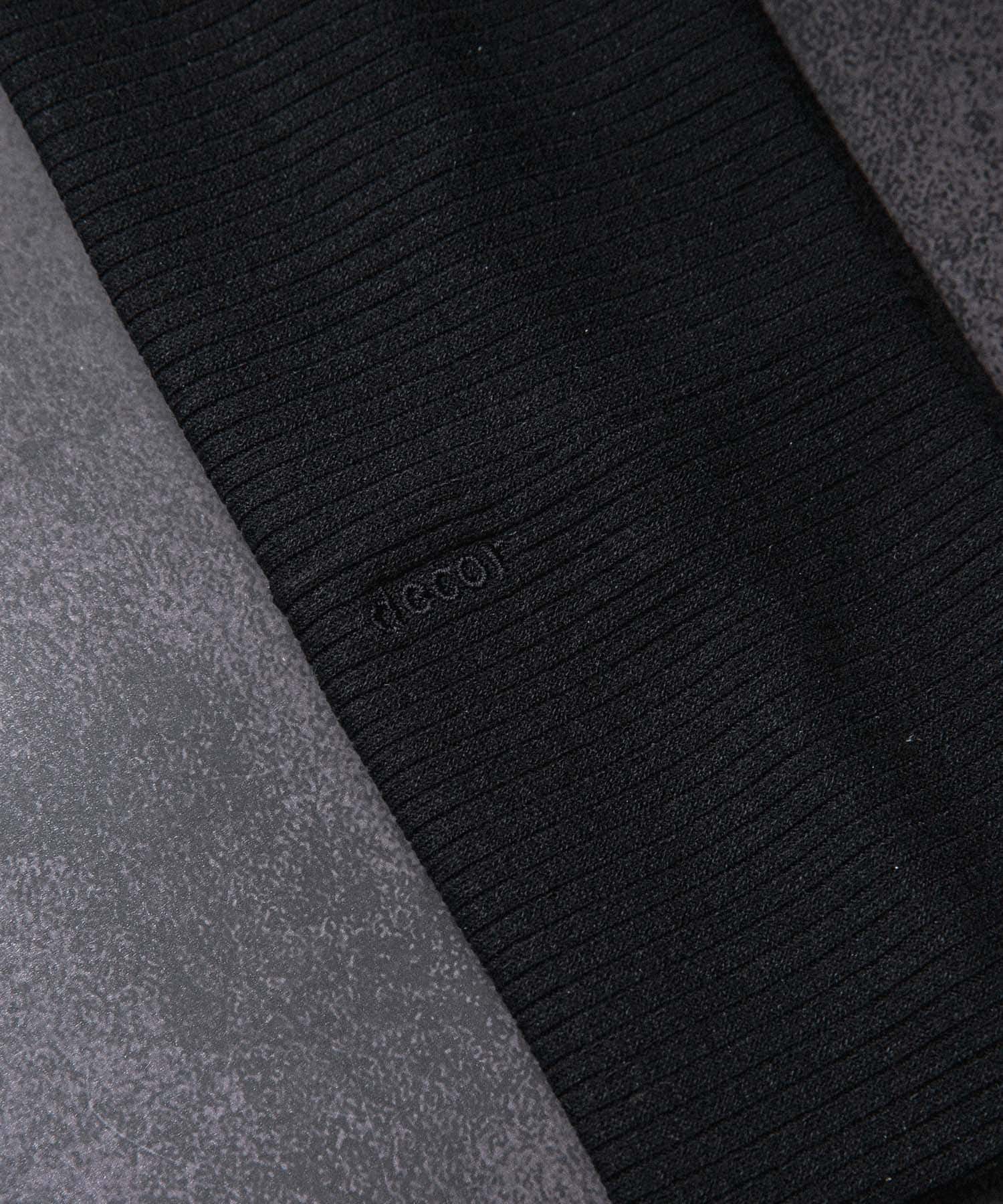 decor『デコール』　Rib Wide Hairband BLACK -