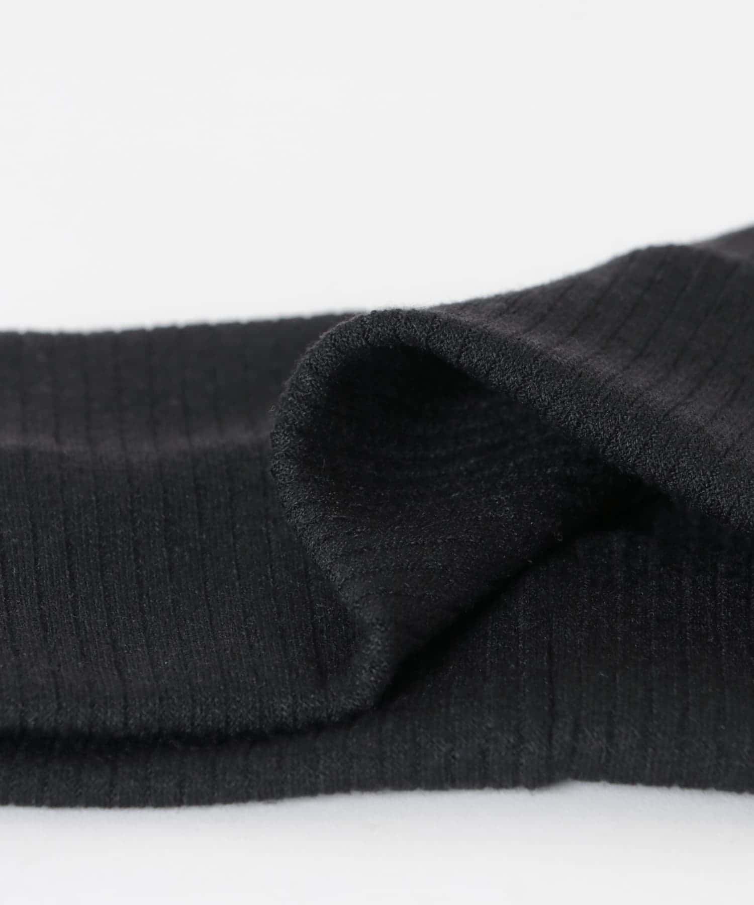 decor『デコール』　Rib Wide Hairband BLACK -