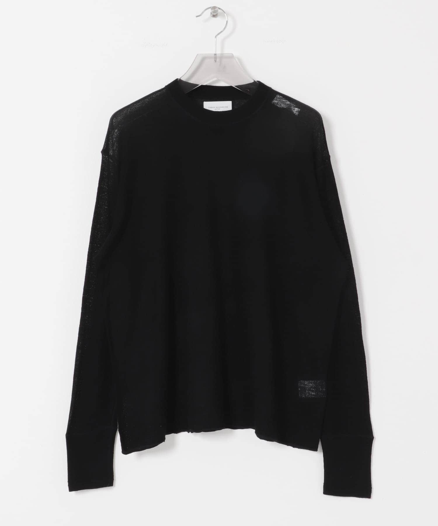 new basic　LOA LONG-SLEEVE KNIT T-SHIRTS BLACK M