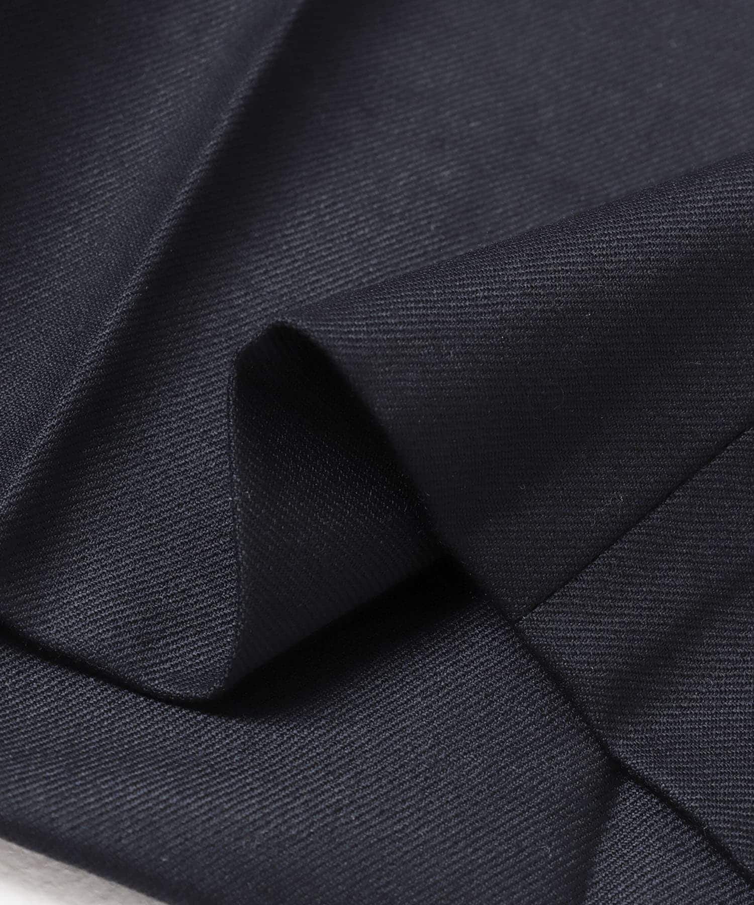 new basic　Wool Silk Gabardine Pants NAVY M