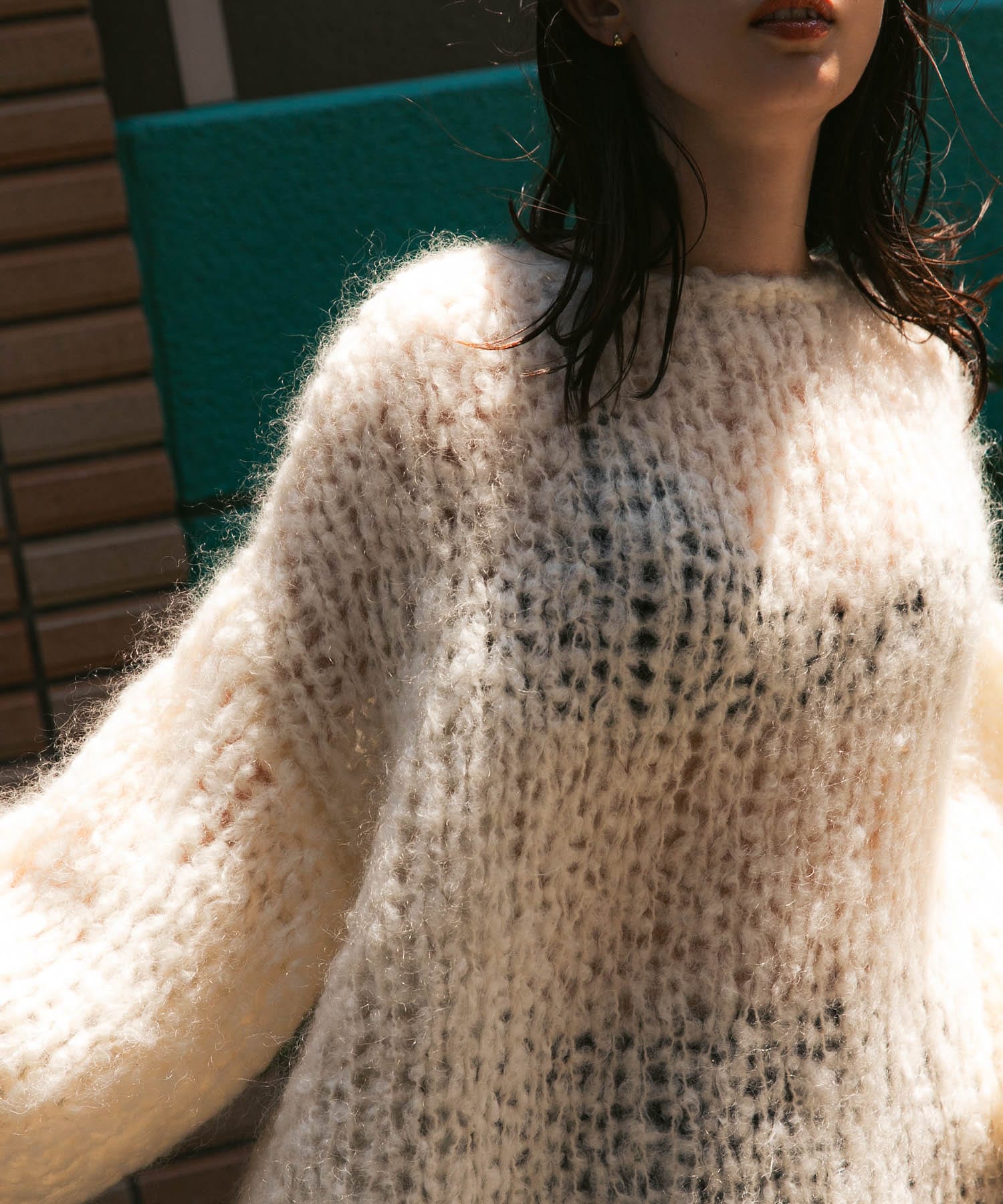 モヘヤルーズハンドニット