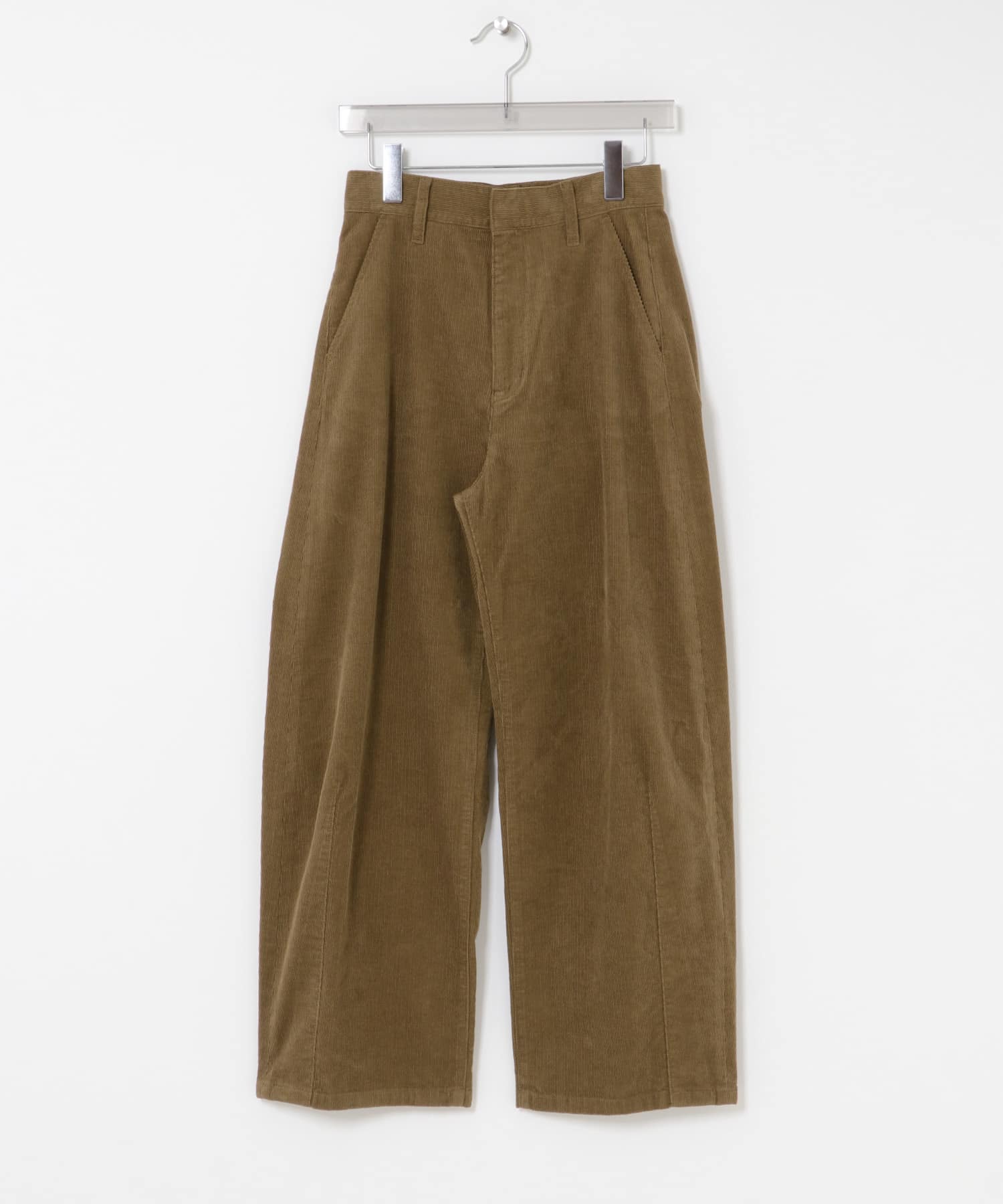 コーデュロイカーブパンツ KHK.BEIGE 36