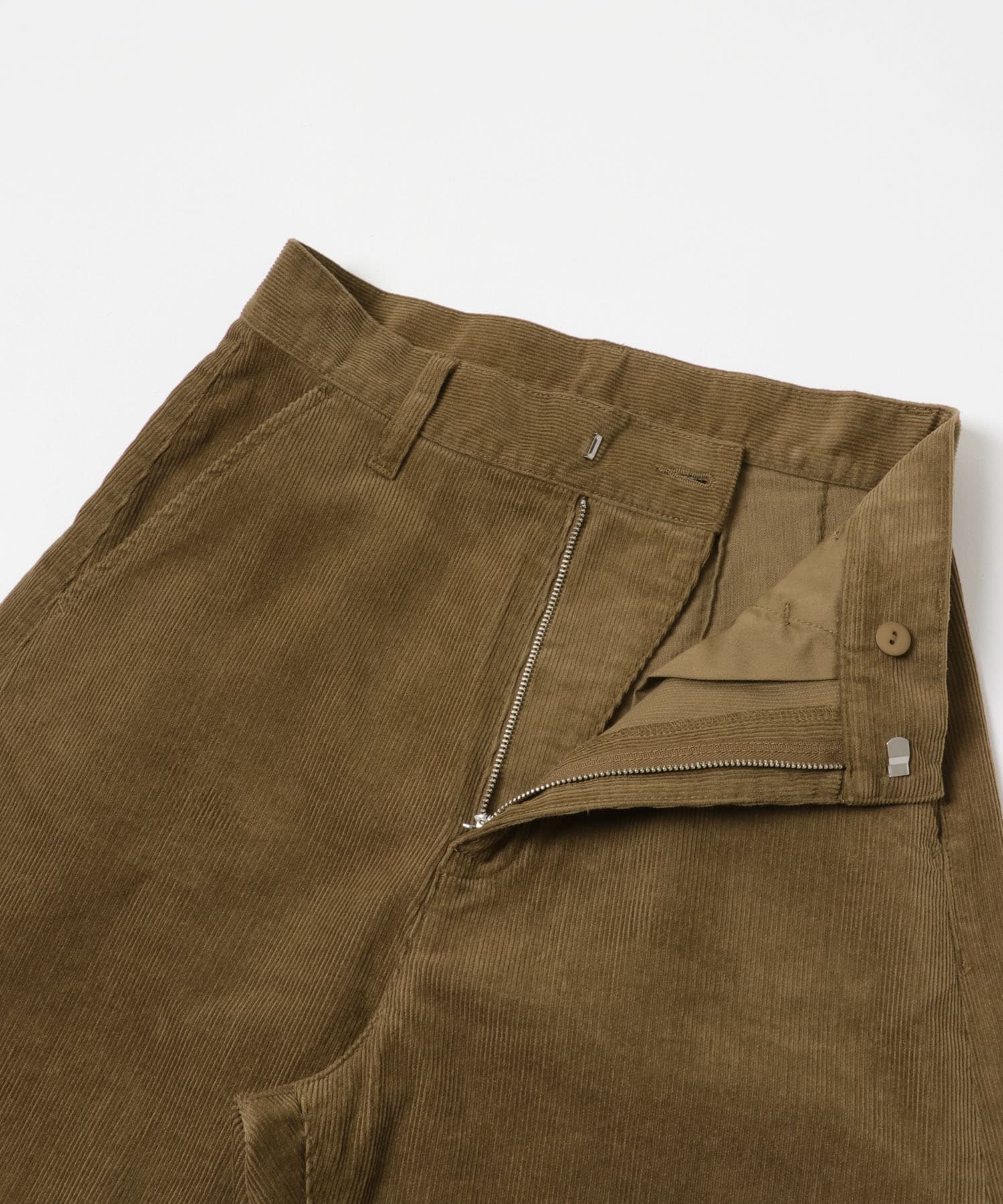 コーデュロイカーブパンツ KHK.BEIGE 36