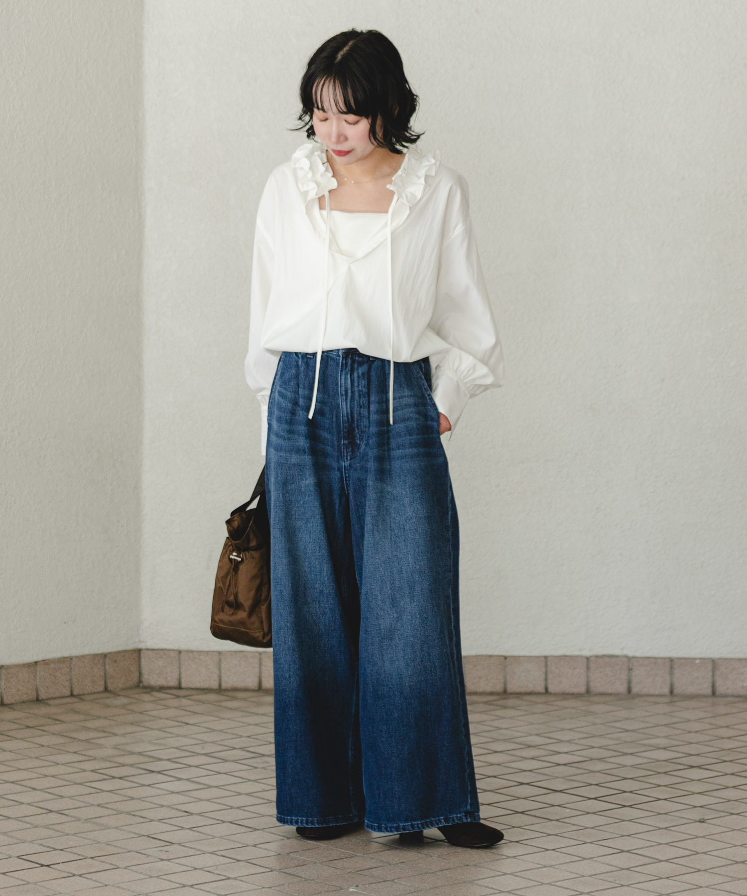 URCH RNA ライトブルーデニムパンツ M URCH RNA（アーチ アールエヌエー）の「R4195 コックさんの5