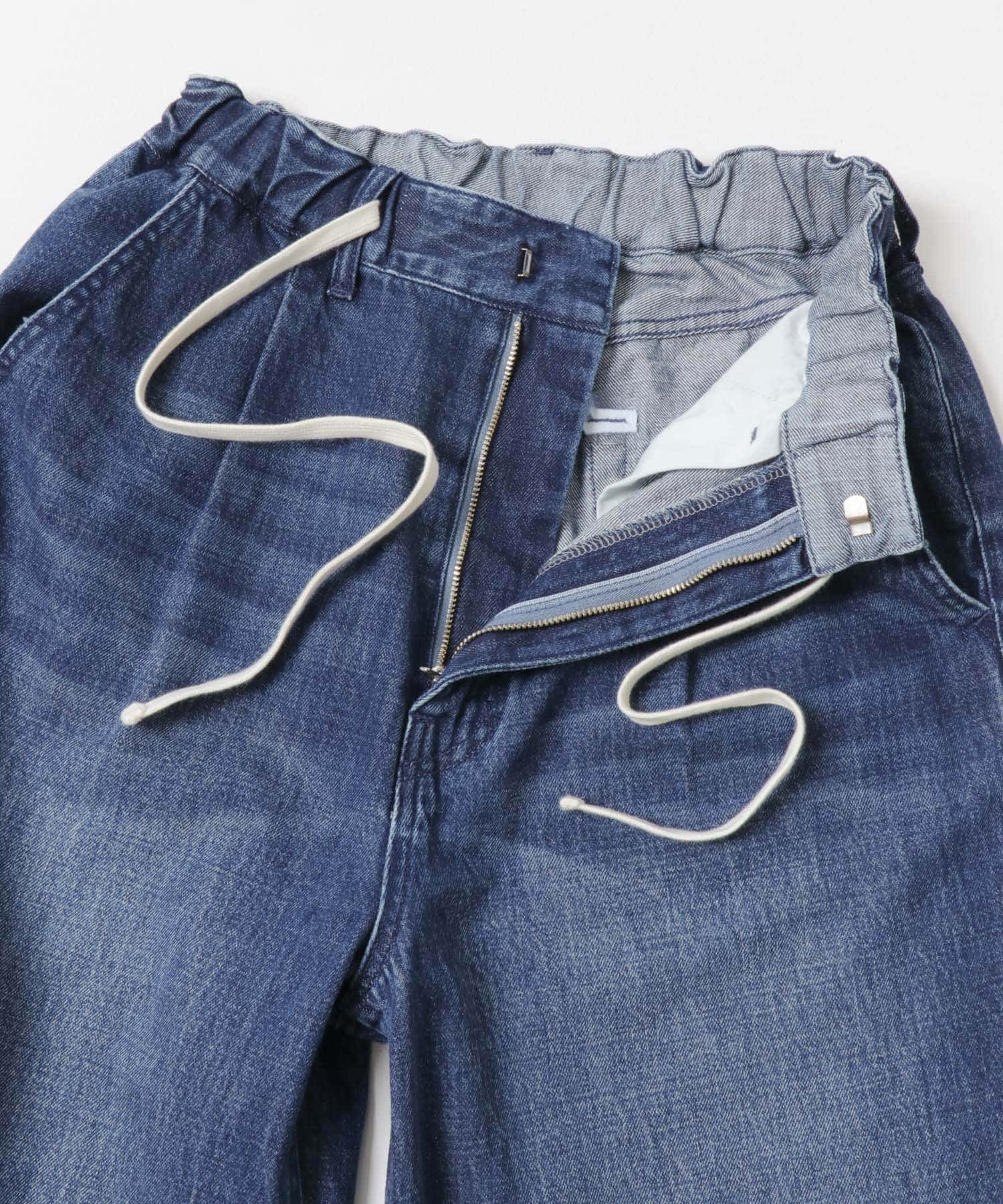 デニムイージーワイドパンツ BLUE 36
