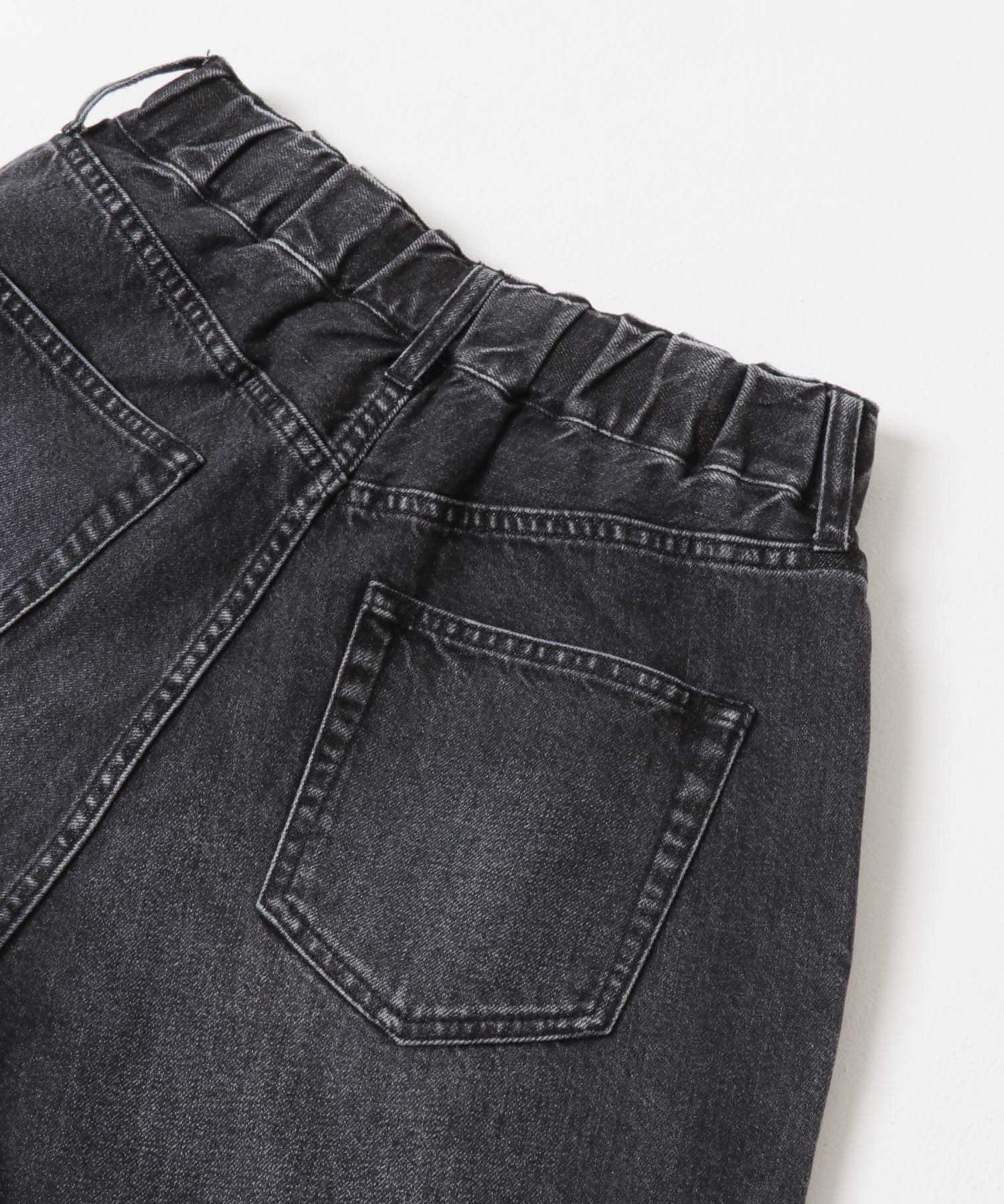 デニムイージーワイドパンツ BLACK 36