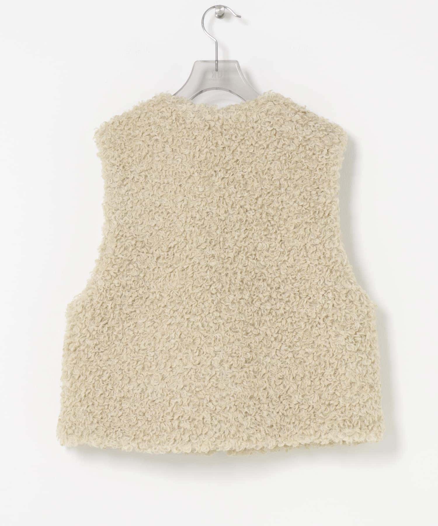 ECOPELカーリーファーベスト IVORY FREE