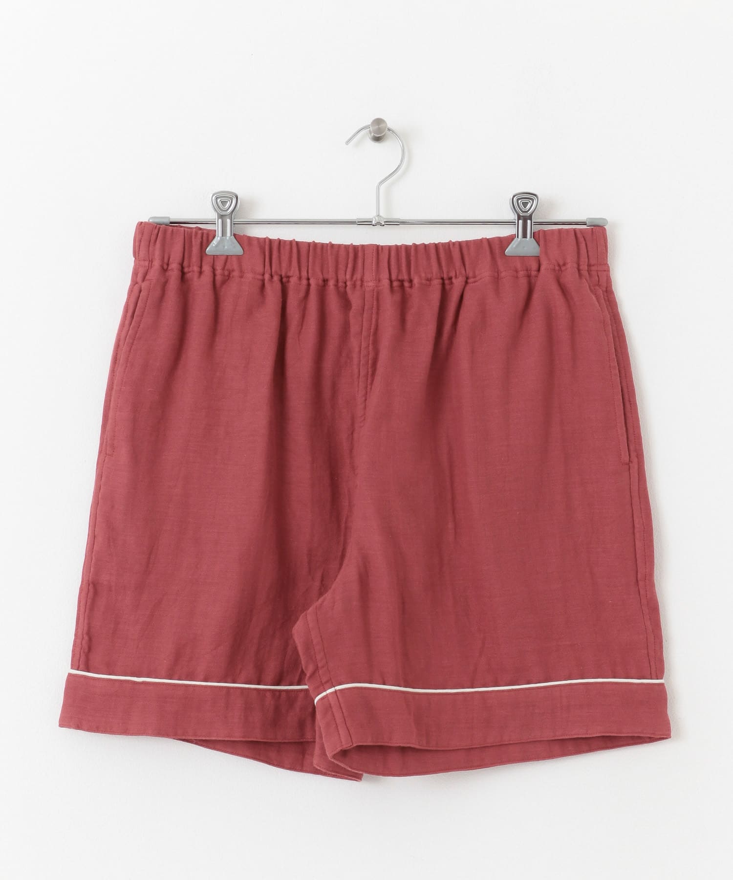 URBAN RESEARCH×UCHINO　ソフトタッチガーゼパジャマショートパンツ M RED M