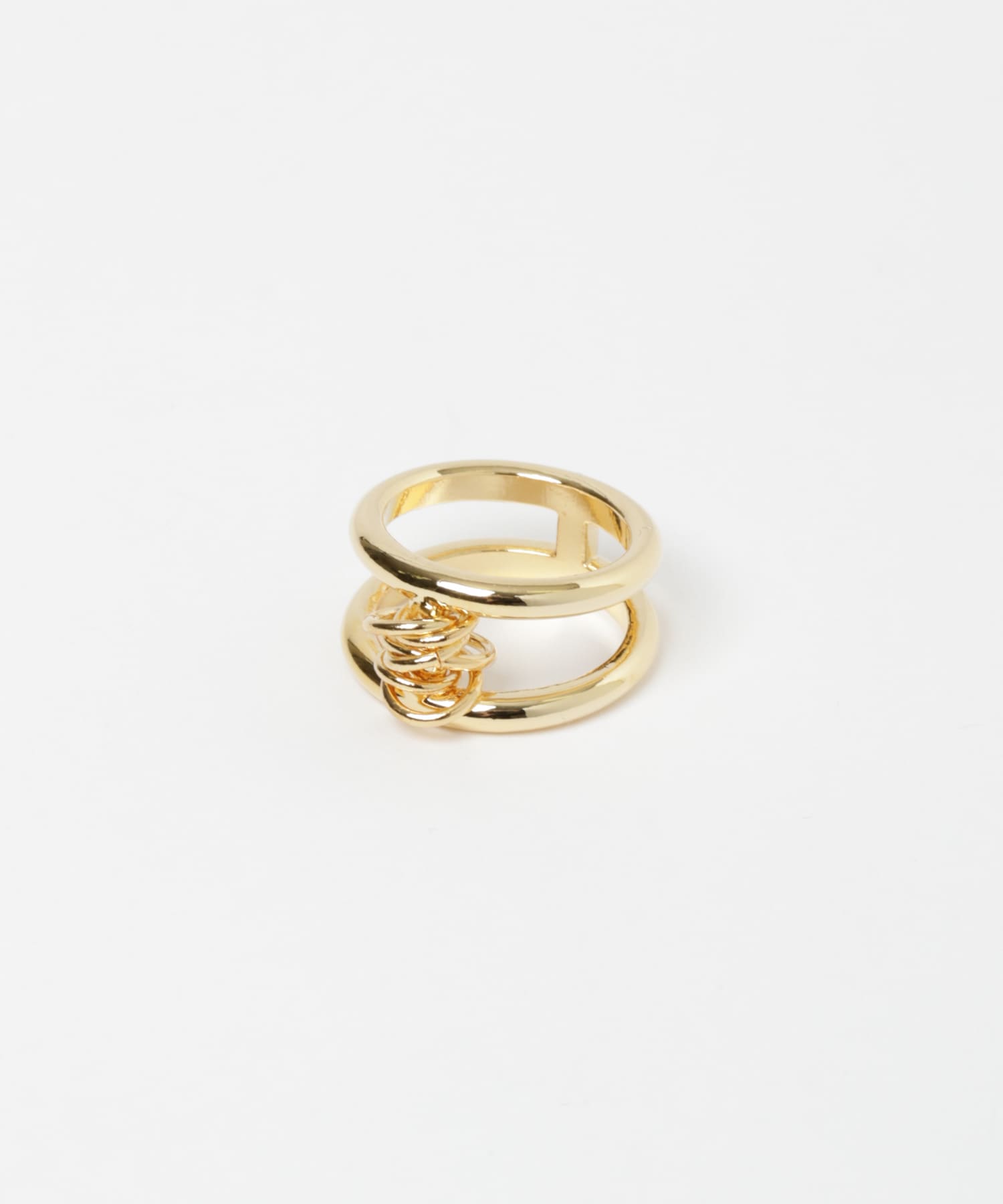 Lapuis　VERTICAL COIL リングA GOLD 9