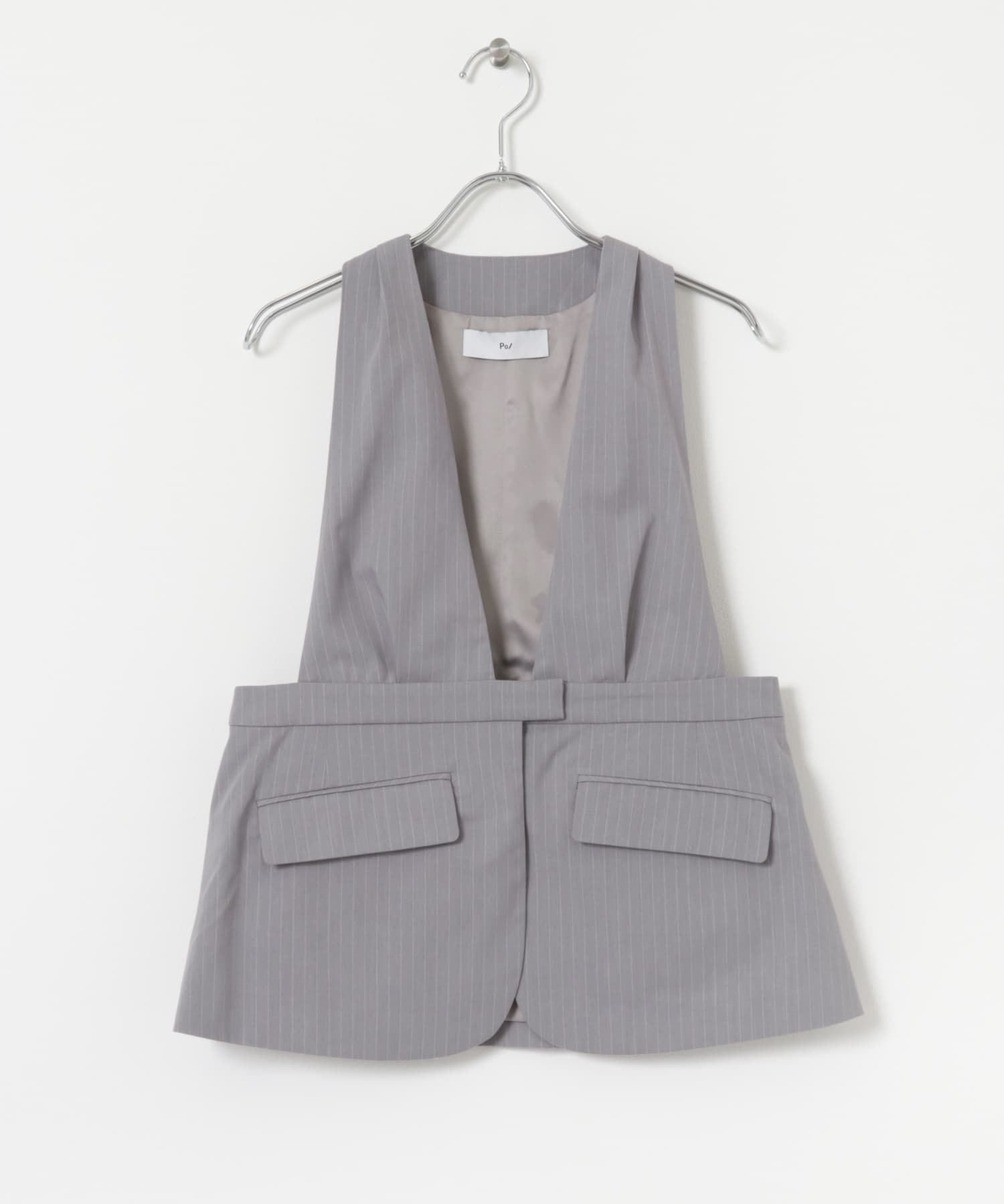 Po/　Stripe vest