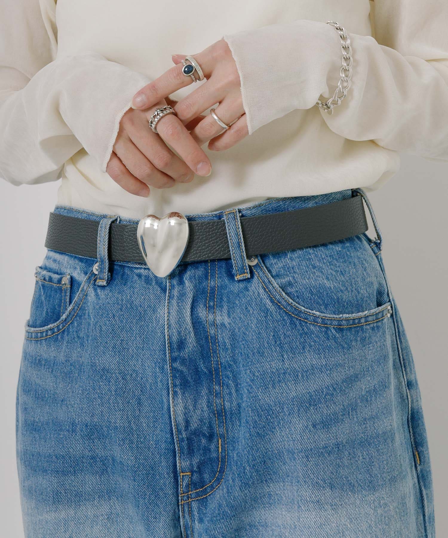 A VACATION HEART W SILVER BELT(- BLK BLK): ファッション雑貨｜URBAN