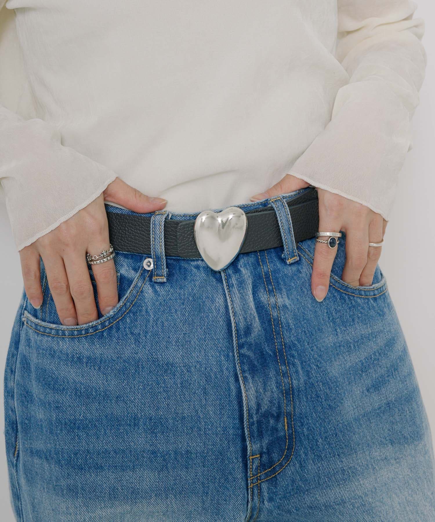 A VACATION　HEART SILVER BELT GRY PINK -