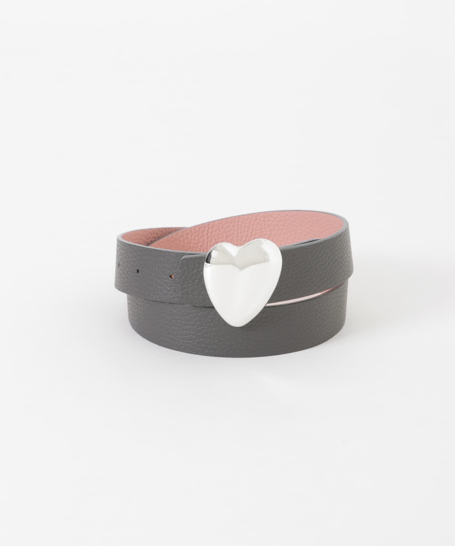 A VACATION　HEART SILVER BELT GRY PINK -