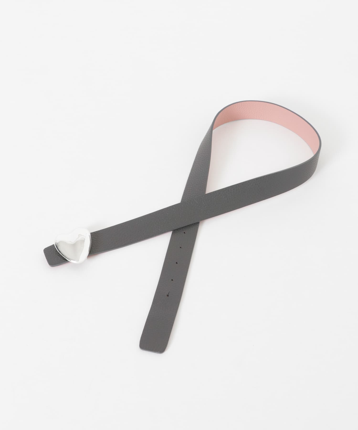 A VACATION　HEART SILVER BELT GRY PINK -