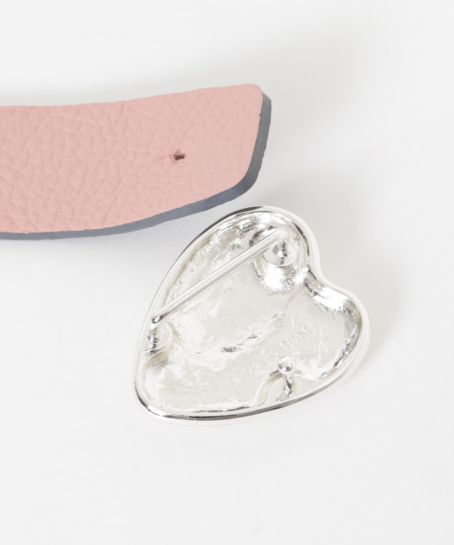 A VACATION　HEART SILVER BELT GRY PINK -