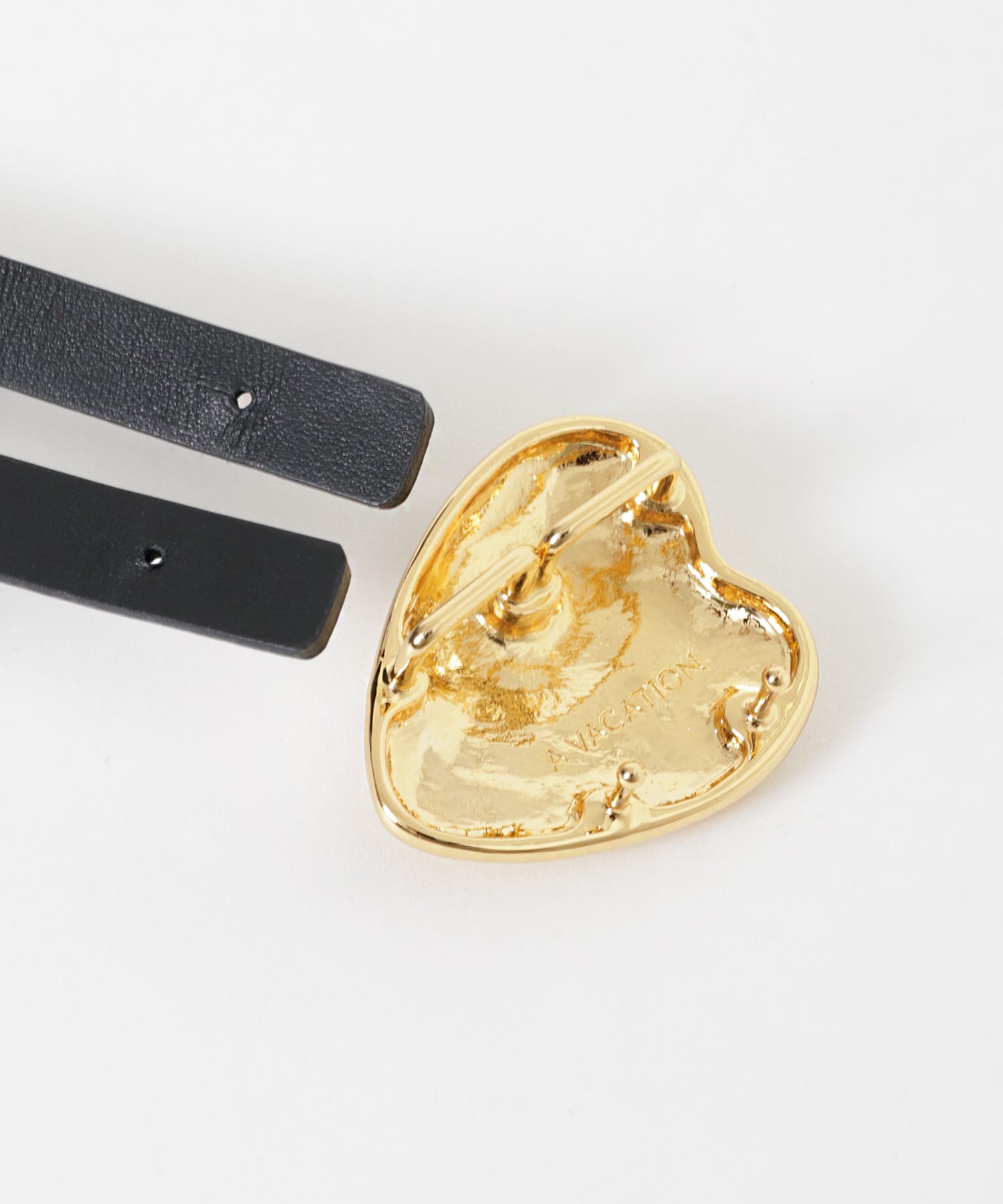 A VACATION　HEART W GOLD BELT BLK BLK -